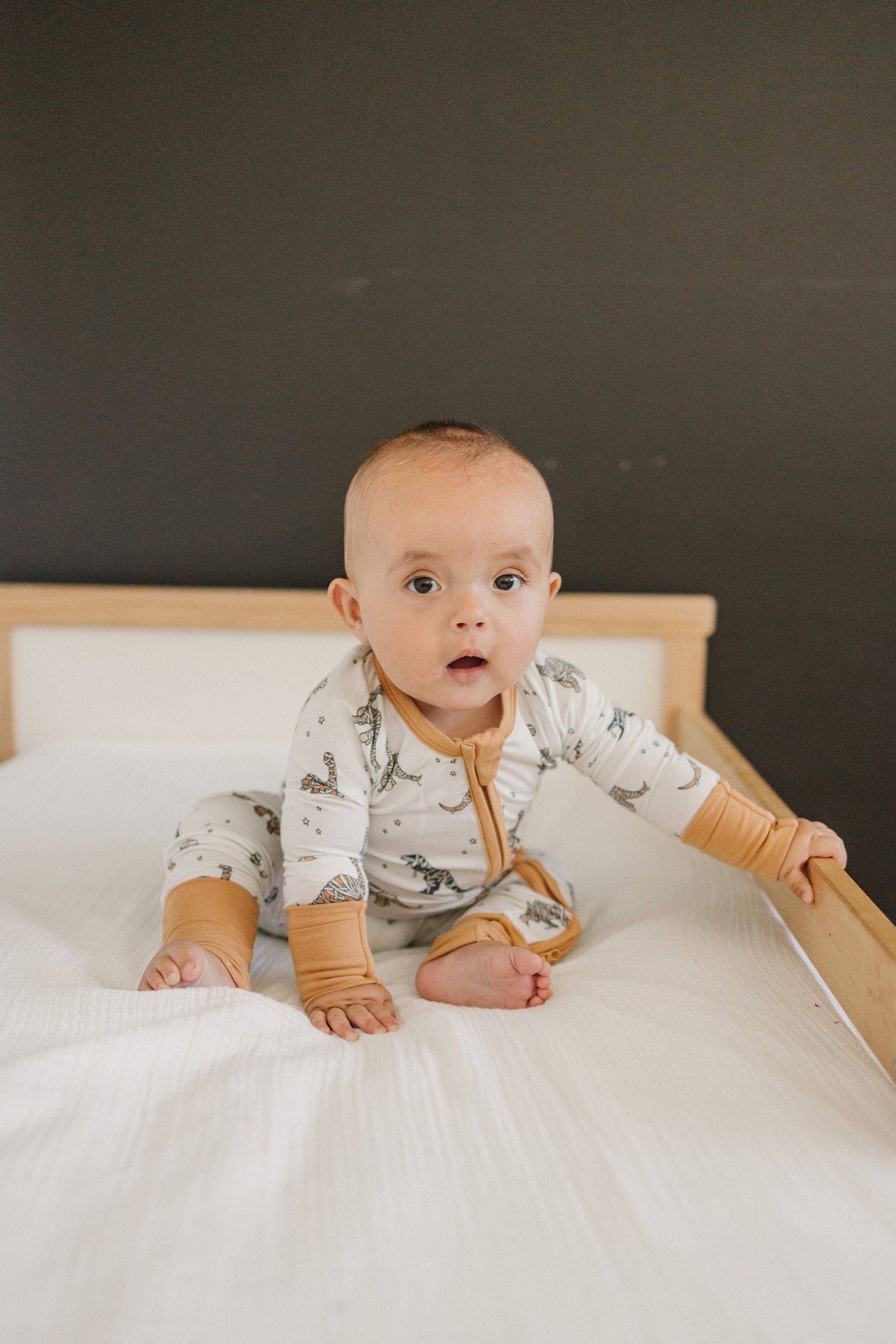 Mummy-Saurus Rex Bamboo Sleeper Emerson+Ivory