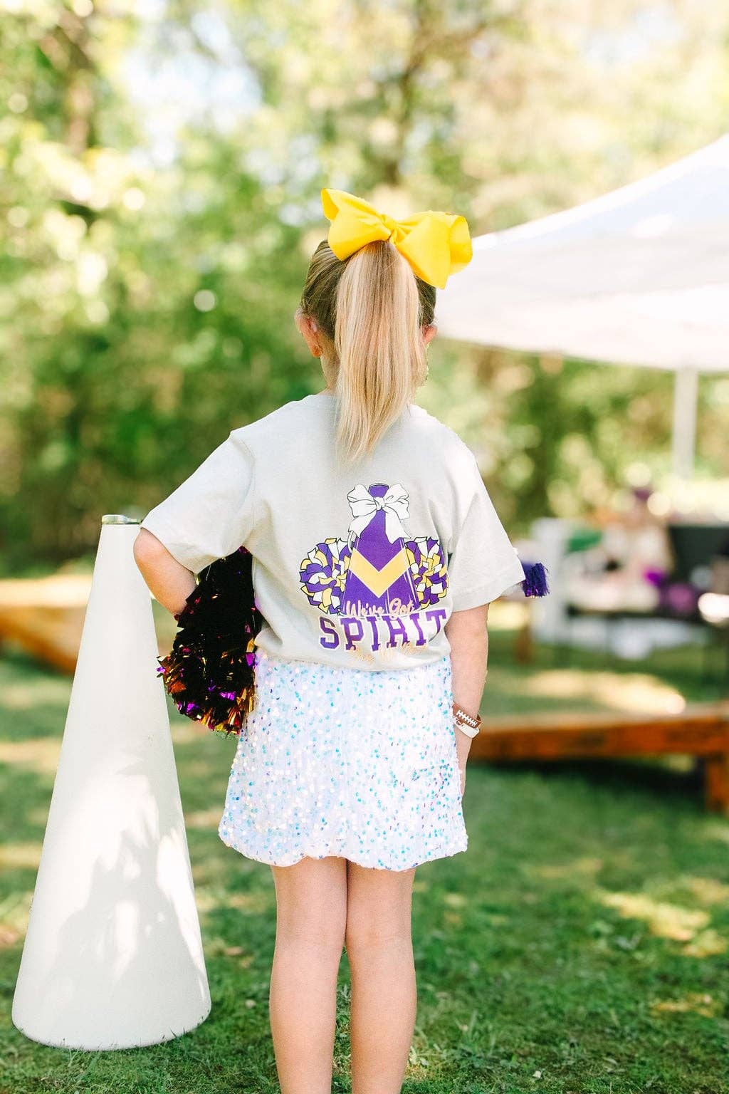 We've Got Spirit | Purple + Gold | Football Kid’s Tee Magnolia Mudbugs