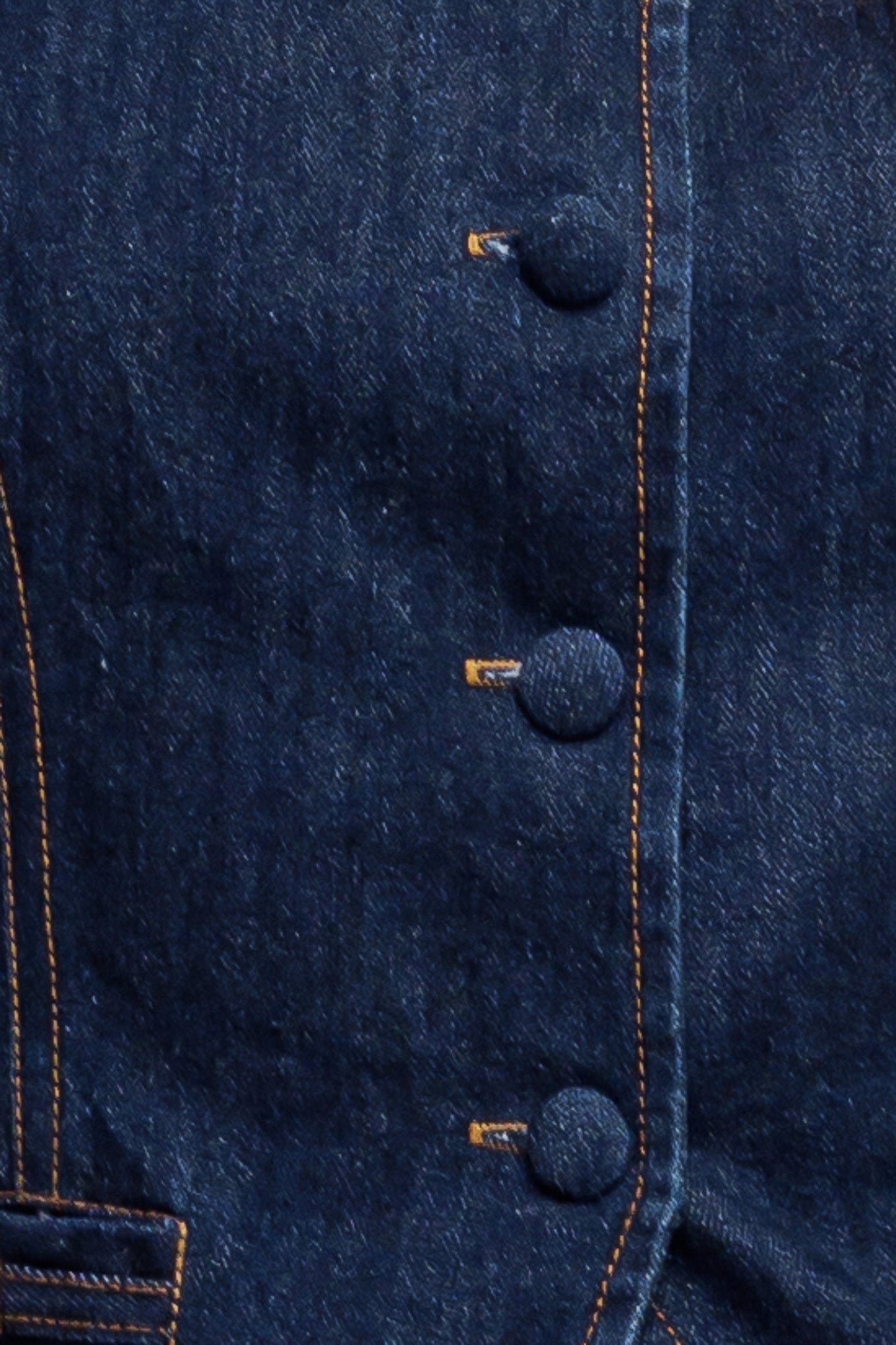 INDIGO ICON DENIM VEST Flying Tomato