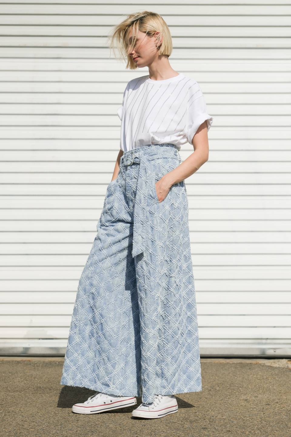 UNFOLDING CHAPTER DENIM PANTS Flying Tomato