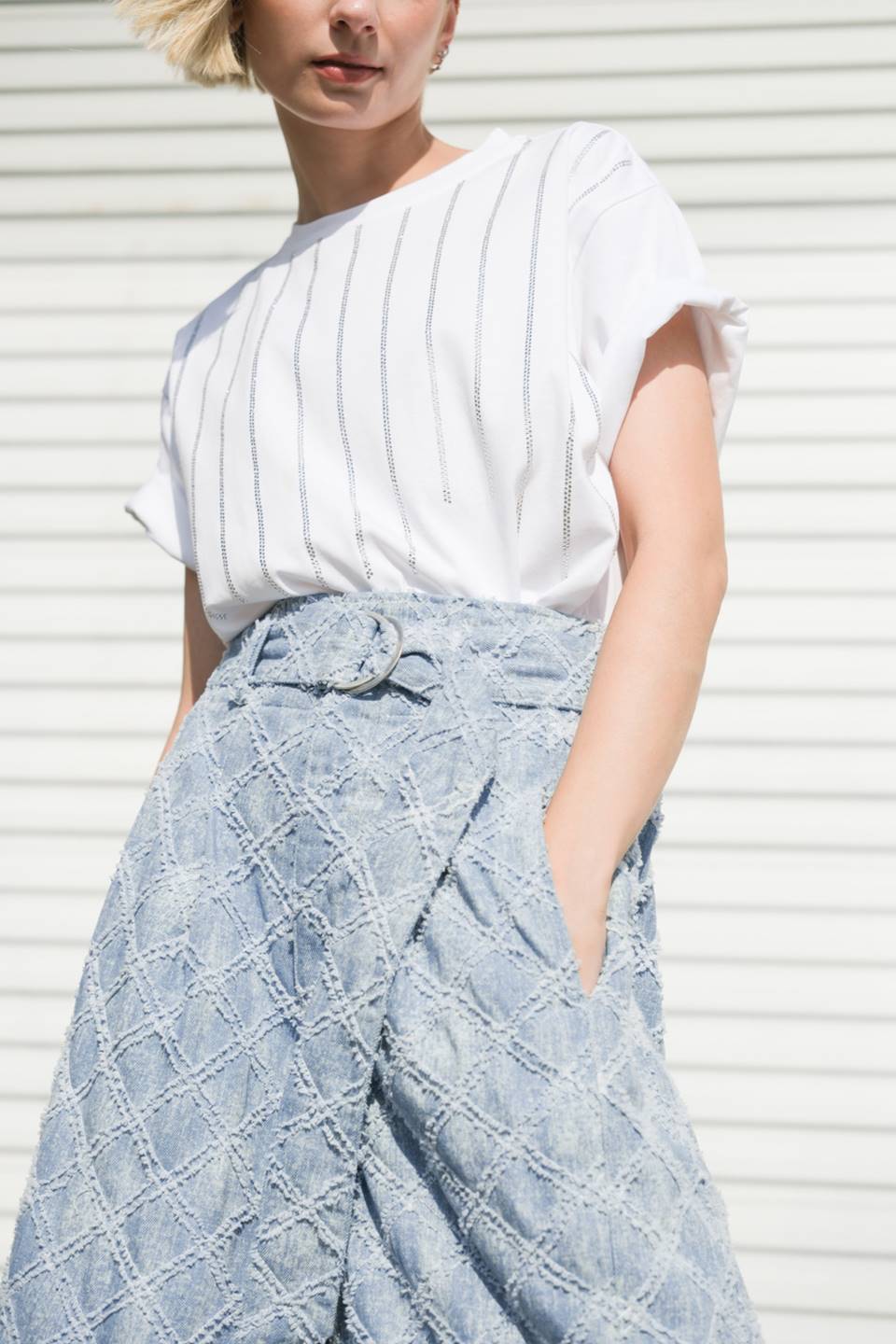 UNFOLDING CHAPTER DENIM PANTS Flying Tomato