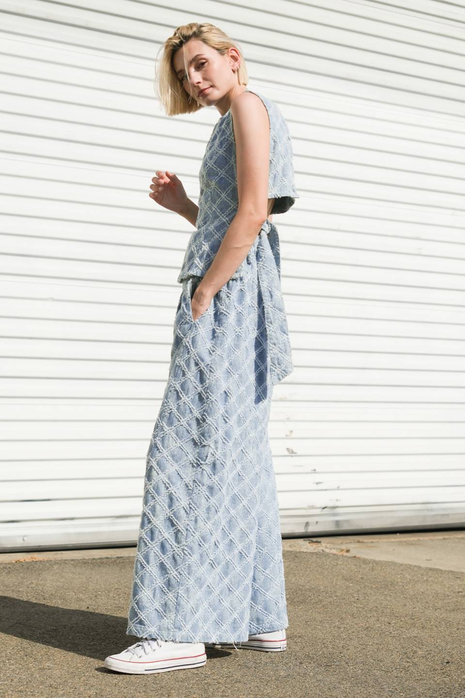 UNFOLDING CHAPTER DENIM PANTS Flying Tomato