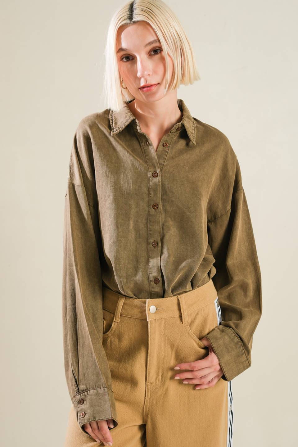 PARK AVENUE WOVEN BODYSUIT Flying Tomato