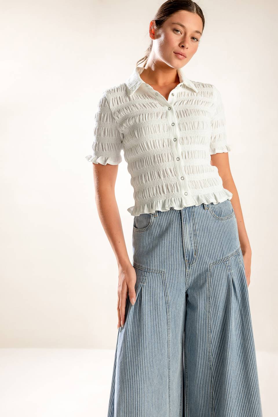 PICNIC AT SUNSET WOVEN TOP Flying Tomato