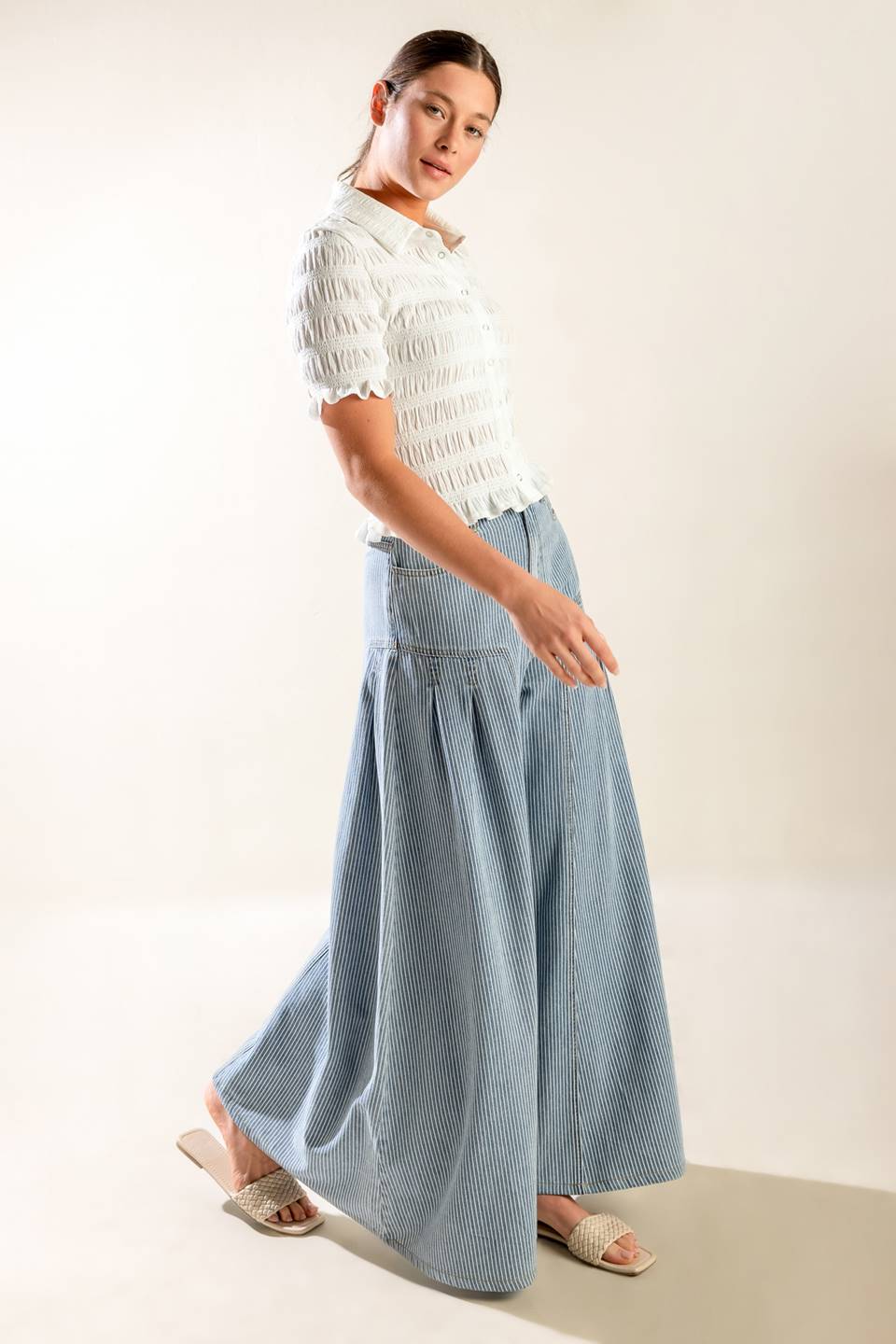 PICNIC AT SUNSET WOVEN TOP Flying Tomato