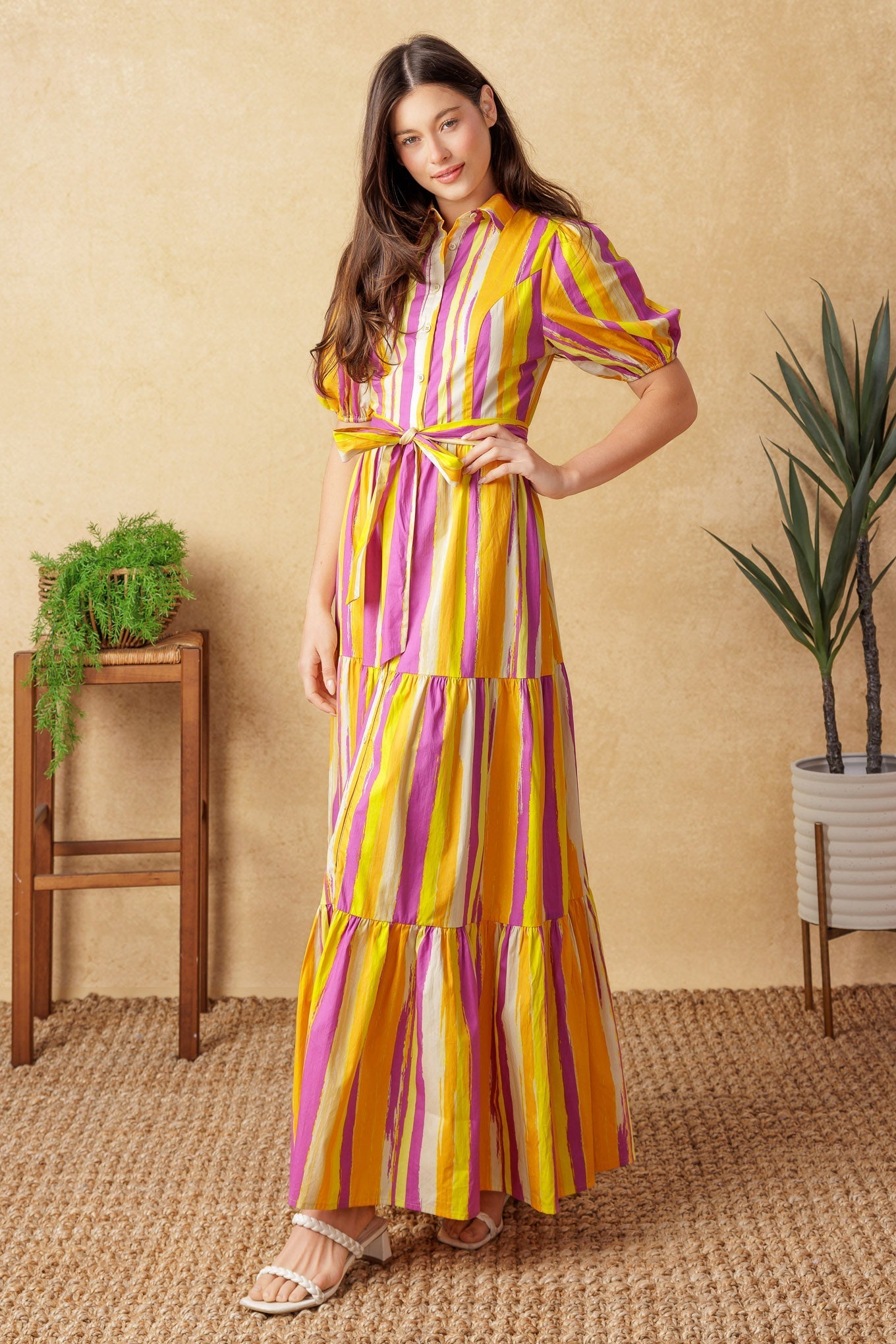 SOIREE SWEETNESS POPLIN MAXI DRESS Flying Tomato