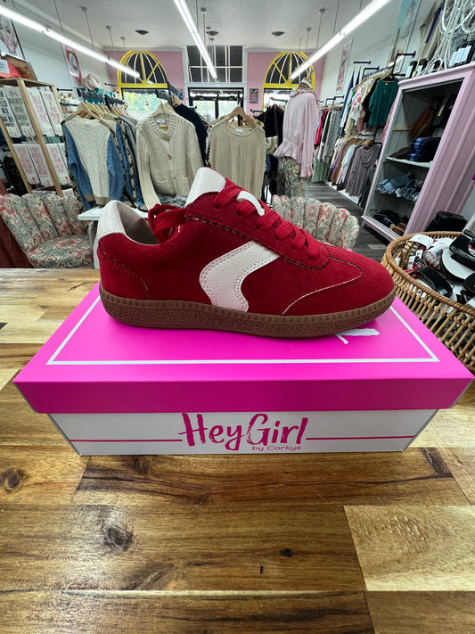 Corkys - Spoiler Alert Red Faux Suede 926 West