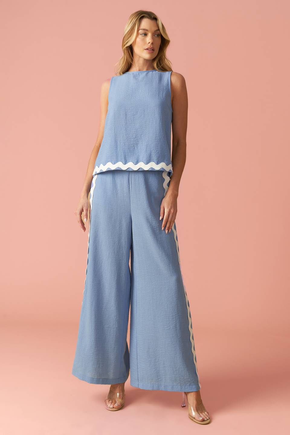 DRIFTING CURRENTS WOVEN TOP Flying Tomato