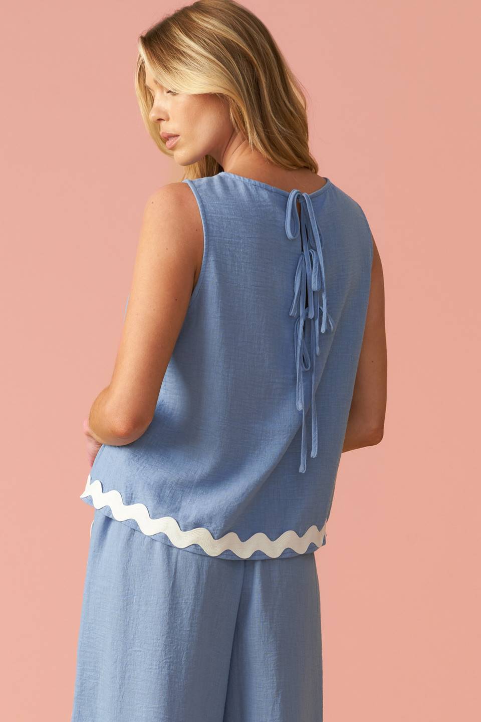 DRIFTING CURRENTS WOVEN TOP Flying Tomato