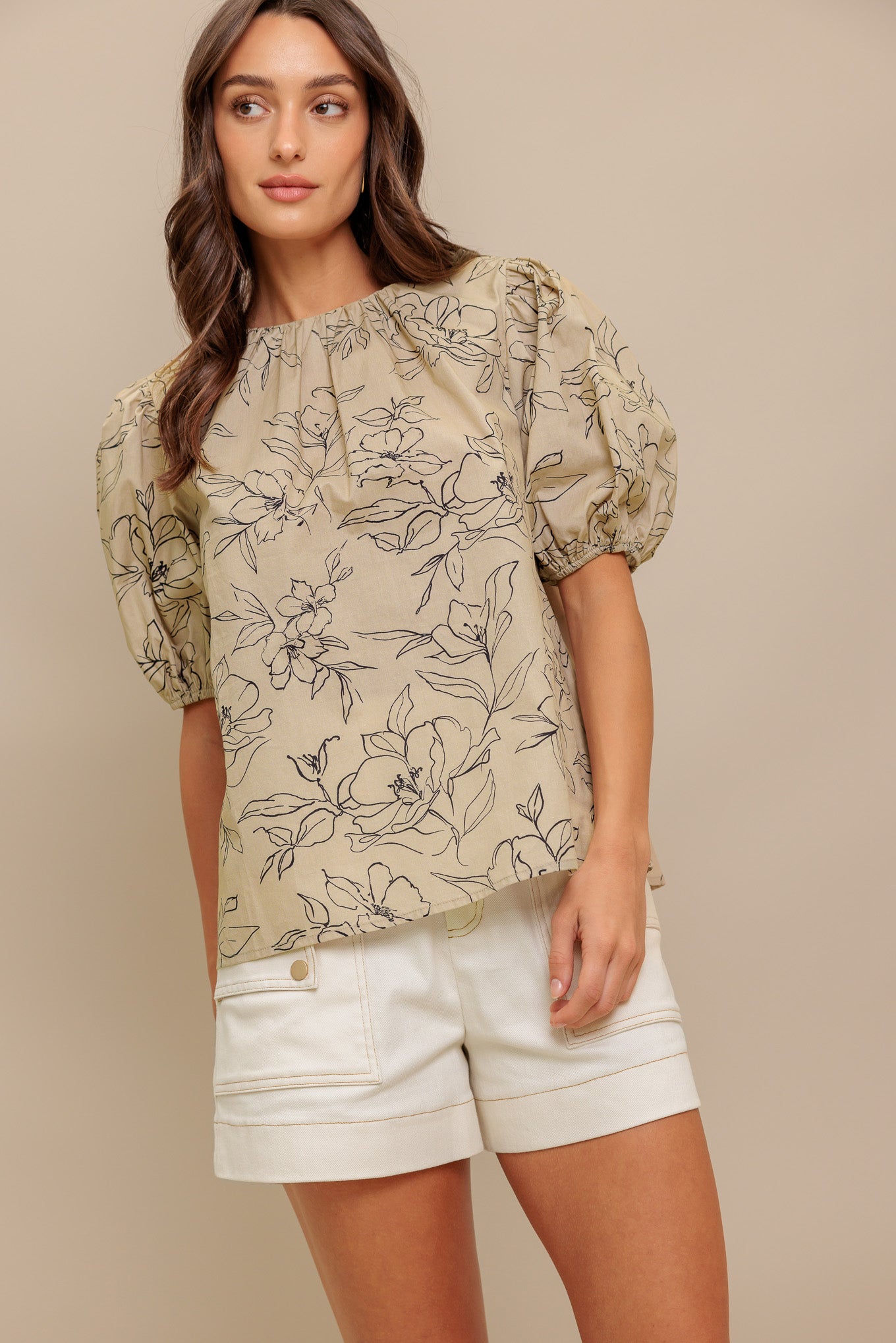 BOTANICAL LUXE WOVEN TOP Flying Tomato