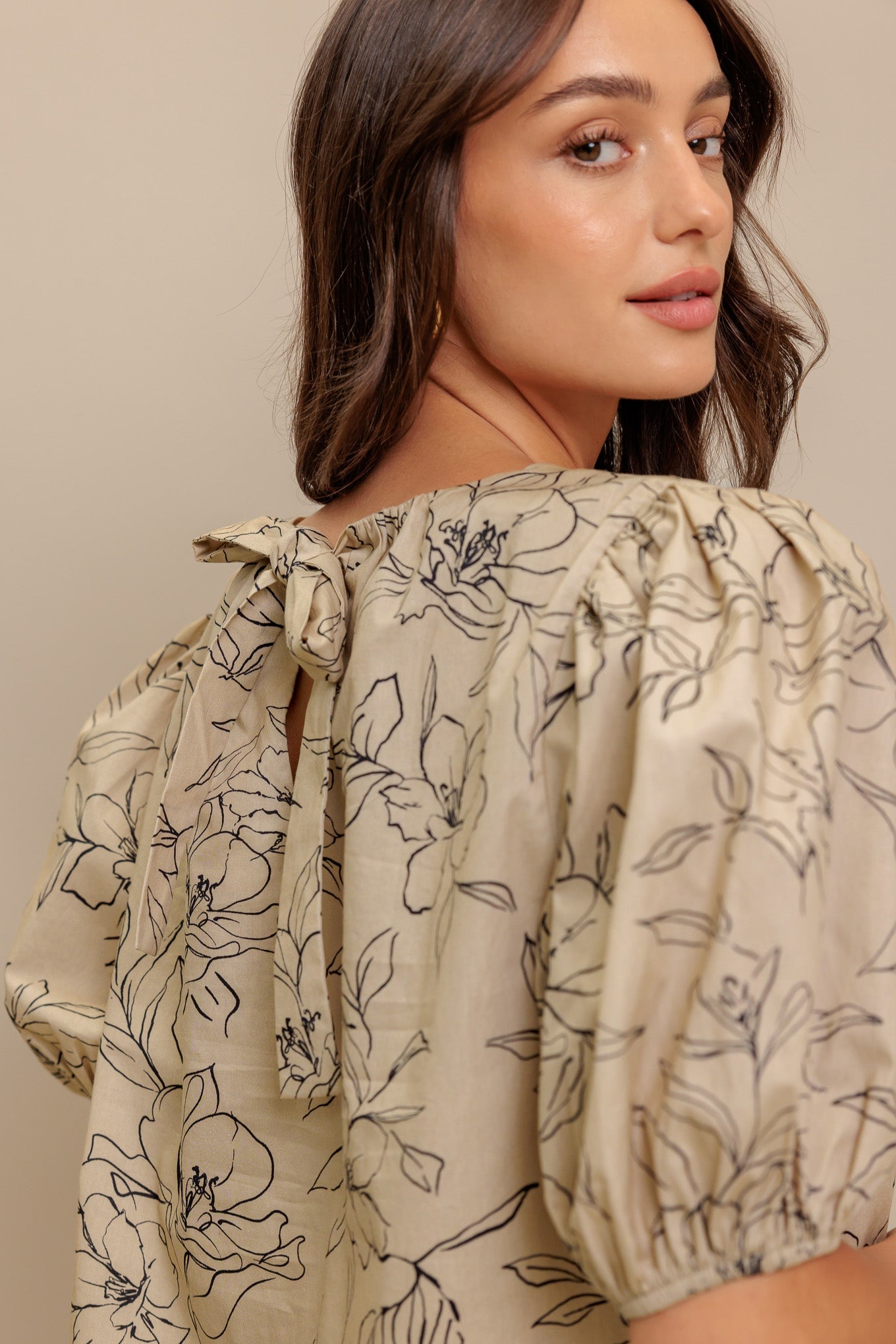 BOTANICAL LUXE WOVEN TOP Flying Tomato