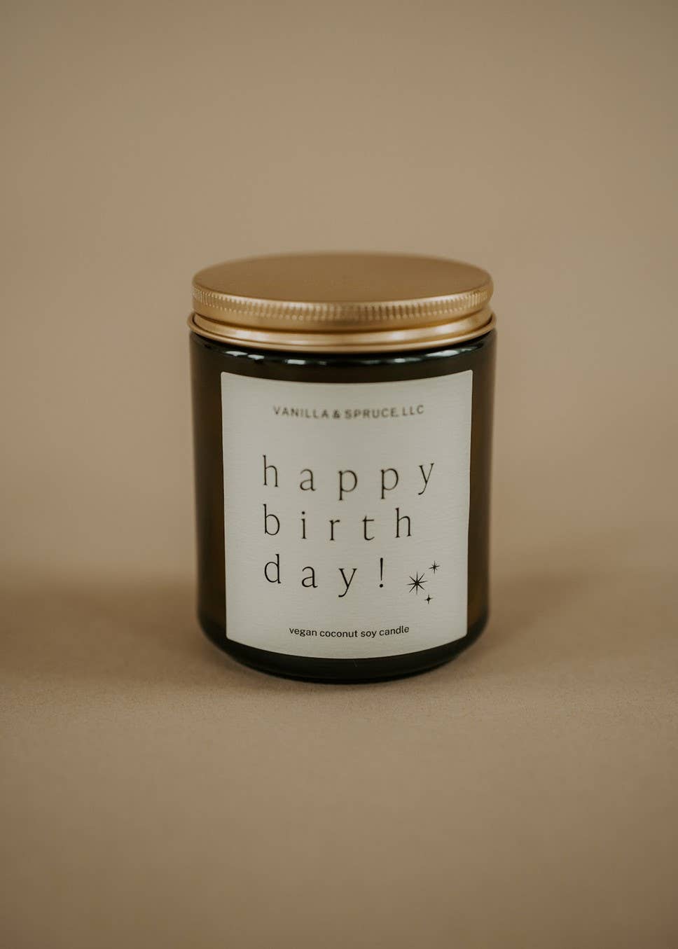 Happy Birthday Candle Vanilla and Spruce, LLC