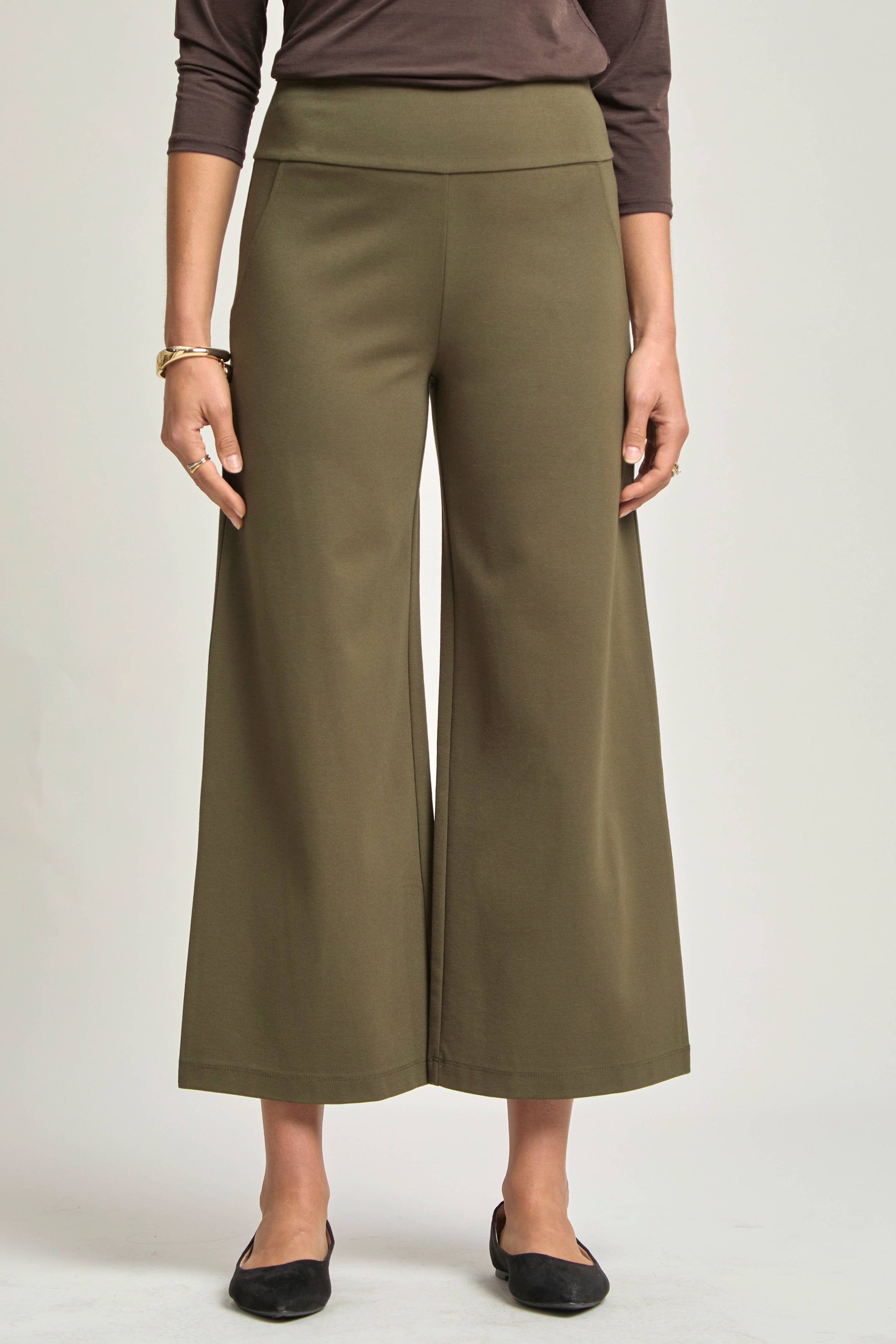 Magic Wide Cropped Pants Dear Scarlett