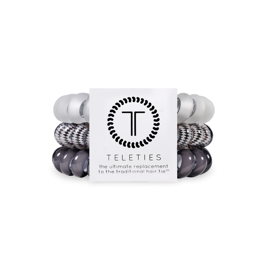 Spiral Hair Coils | Large | Silver Flames Hair Ties TELETIES