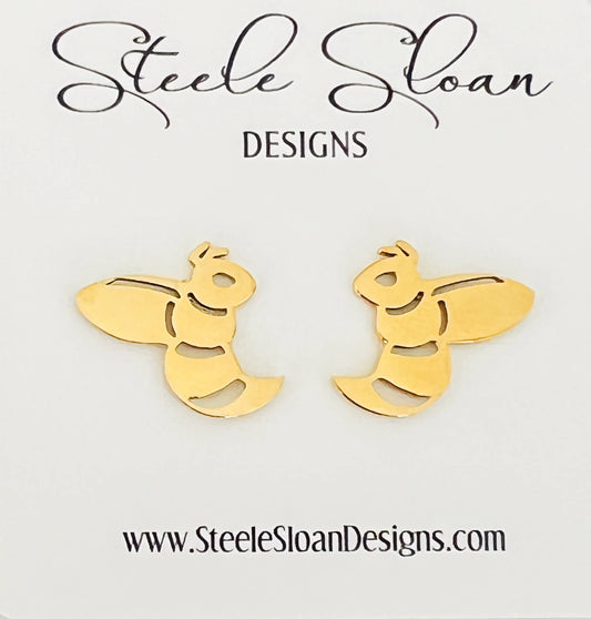 Go Jackets!  Yellow Jackets, Hornets GameDay Earrings Steele Sloan Designs