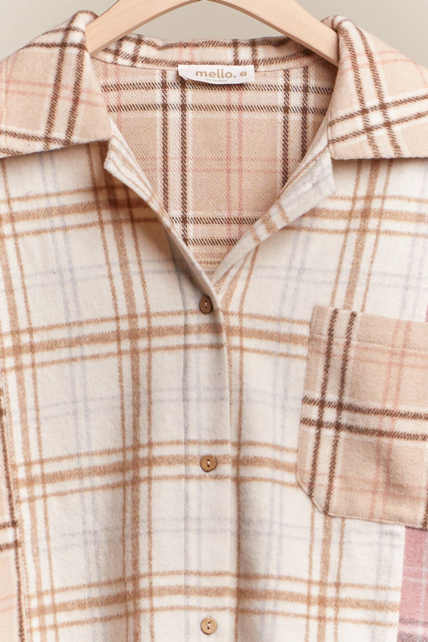 Plaid Oversize Shacket Mello.