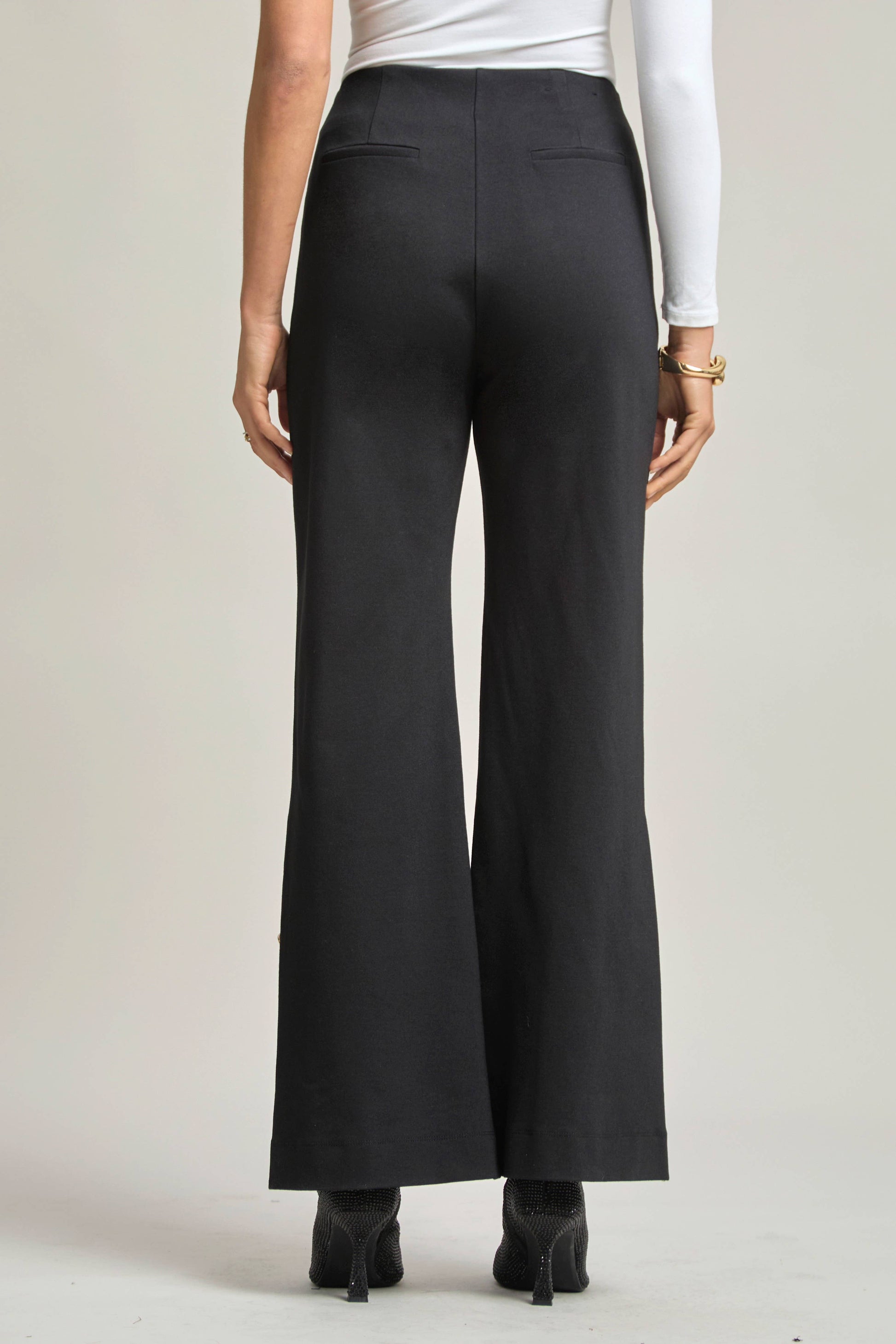 Magic Gala Button-Hem Pants Dear Scarlett