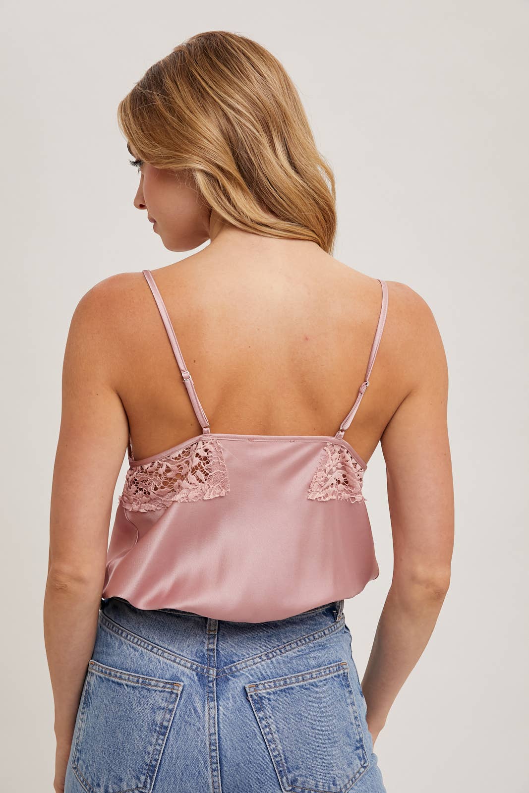 SILKY LACE TRIM CAMISOLE Bluivy