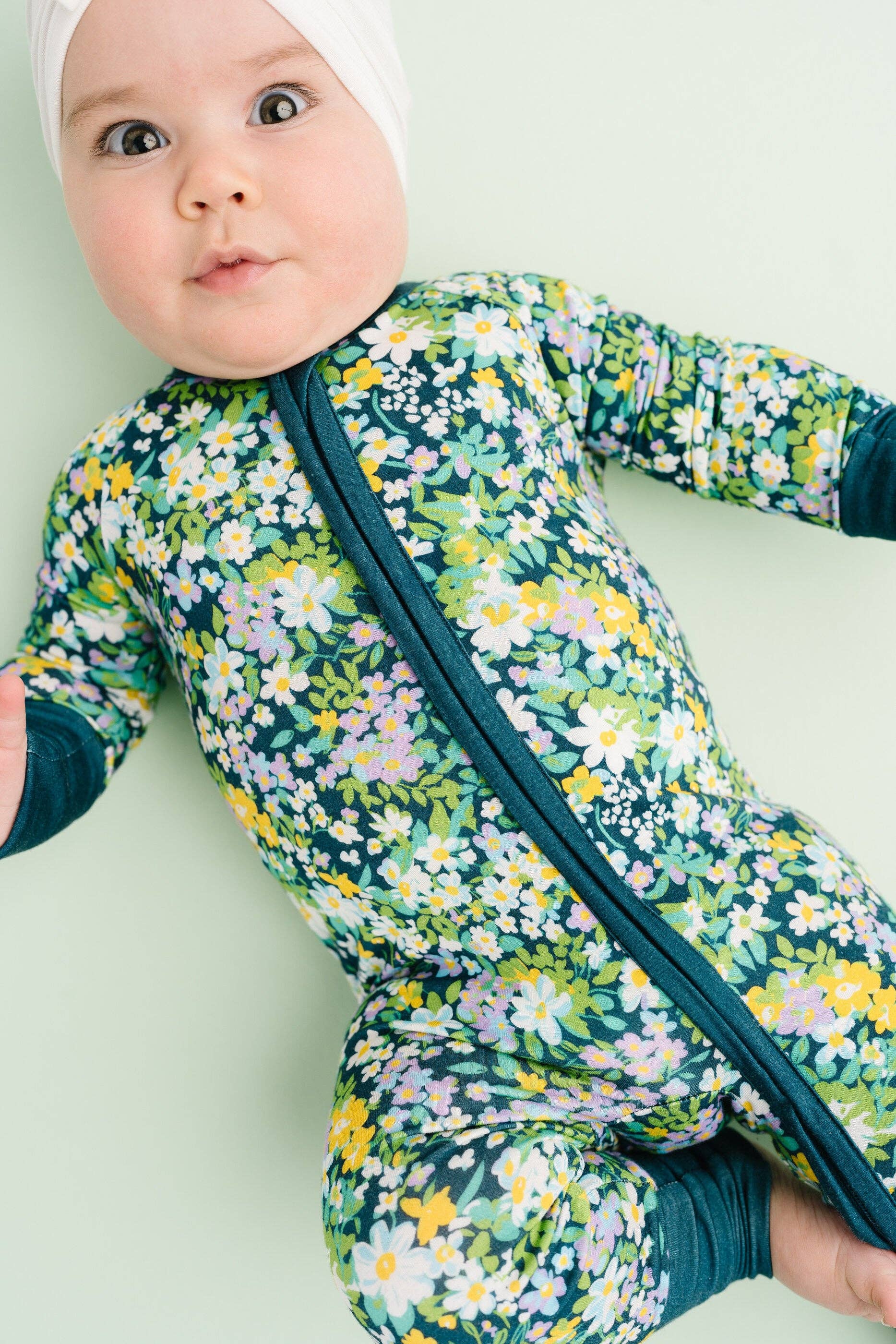 Breezy Floral Bamboo Sleeper Emerson+Ivory