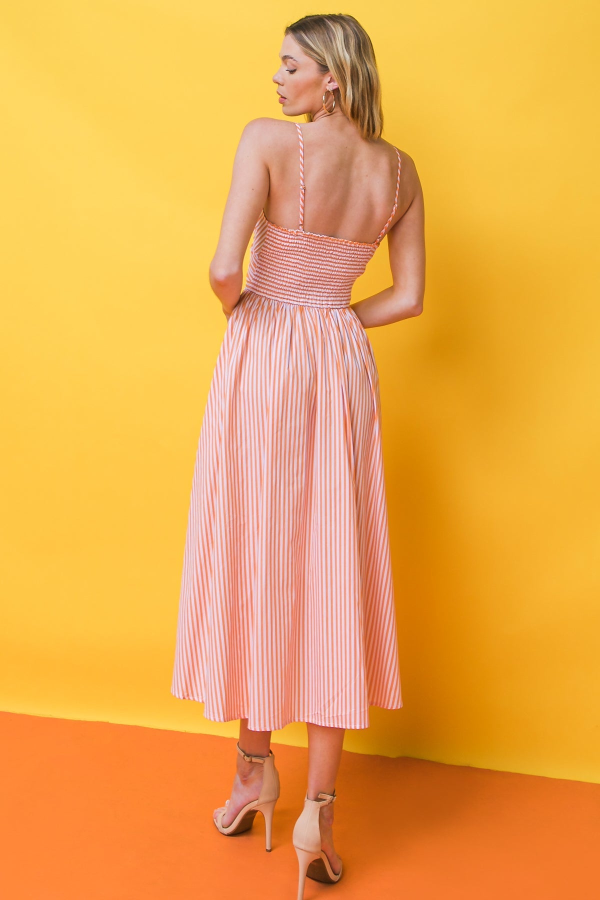 WEEKEND FESTIVALS WOVEN MIDI DRESS Flying Tomato