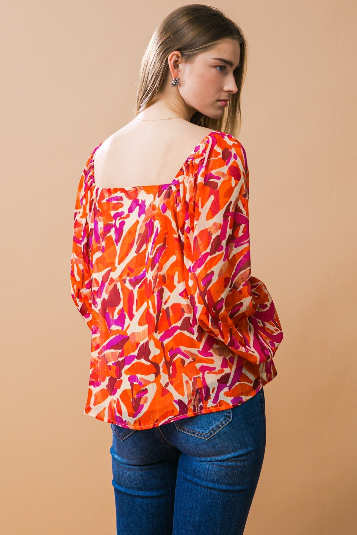 DESIRABLE STYLE WOVEN TOP Flying Tomato