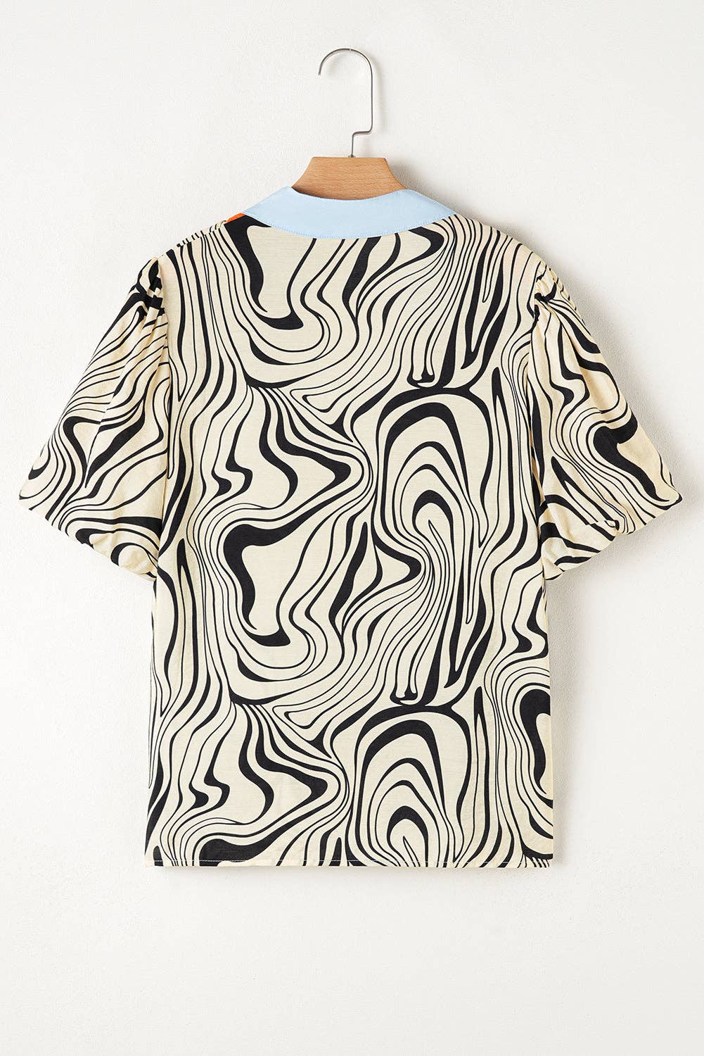 Zebra Stripe Ric-Rac Summer Blouse