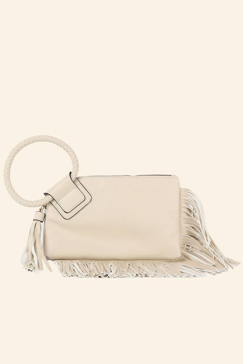 Fringe Cuff Clutch Tassel Wristlet Clutch Bag Anarchy Street
