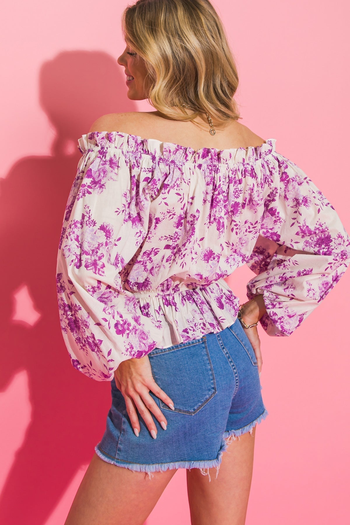 LOVELY ENTRANCE WOVEN TOP Flying Tomato