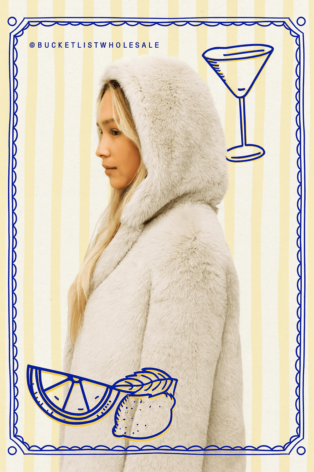 BUCKETLIST - Faux Fur Hoodie Jacket - 926 West