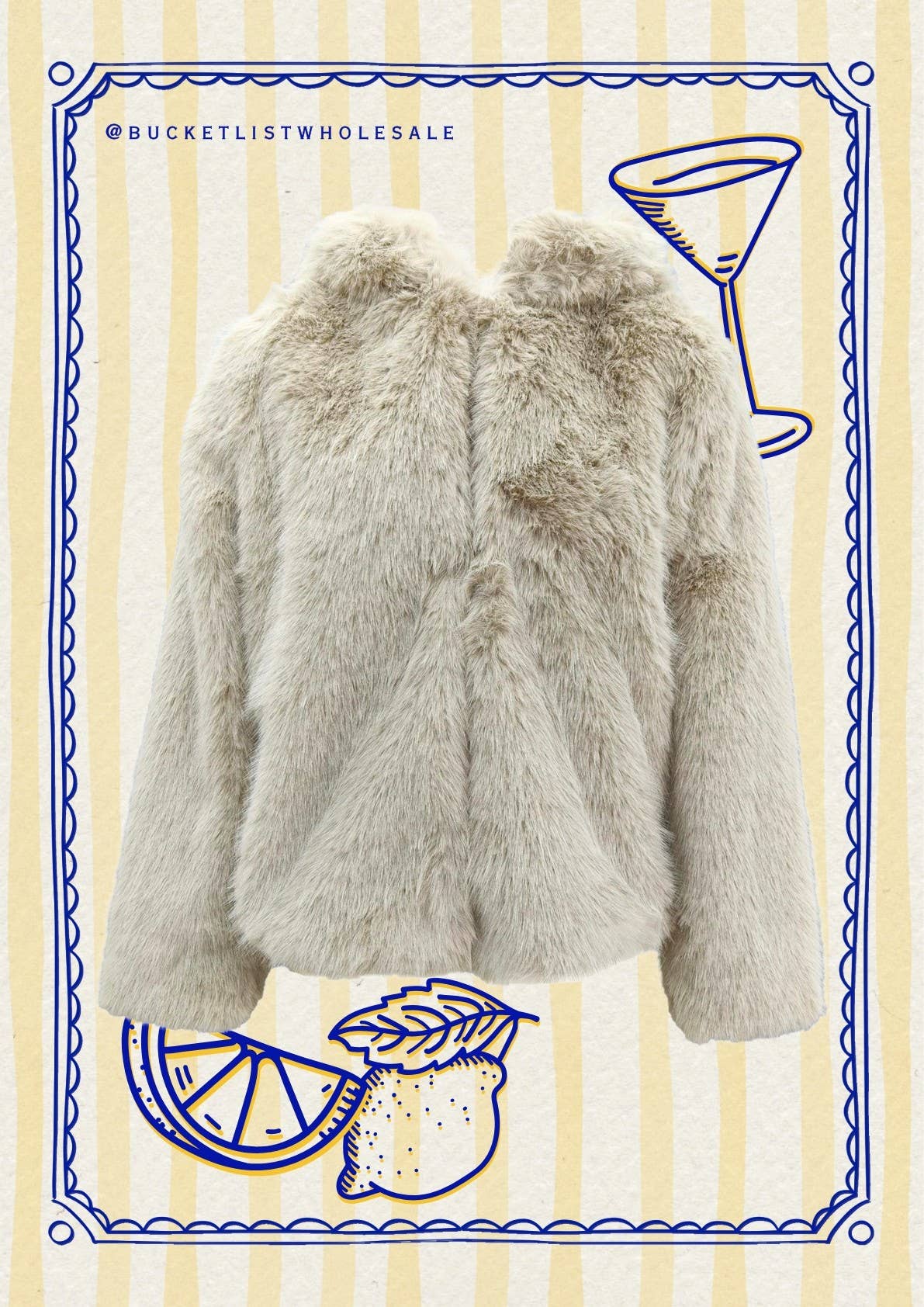 BUCKETLIST - Faux Fur Hoodie Jacket - 926 West