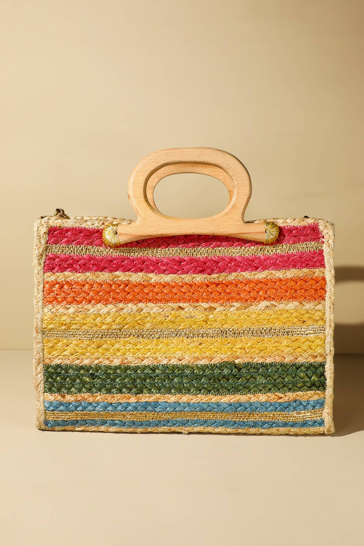 Azure-Bee Jute Tote Bag