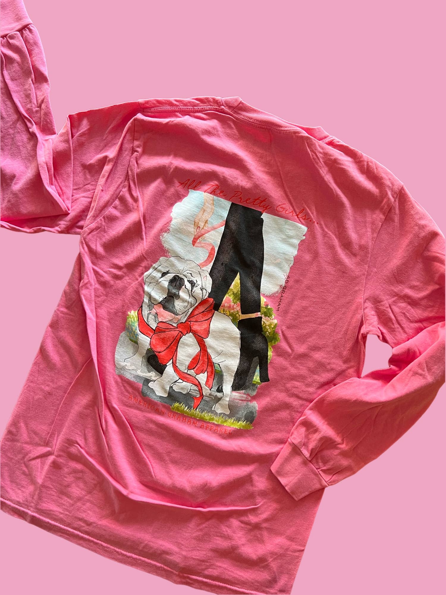 All The Pretty Girls Walk Like Graphic Tee, Georgia Bulldogs American Graham Apparel