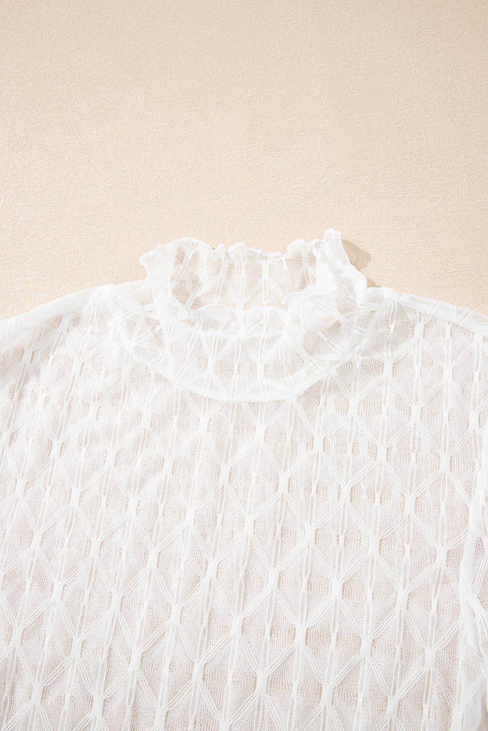 Sheer Mesh Long Sleeve Fall Top LALA LOO