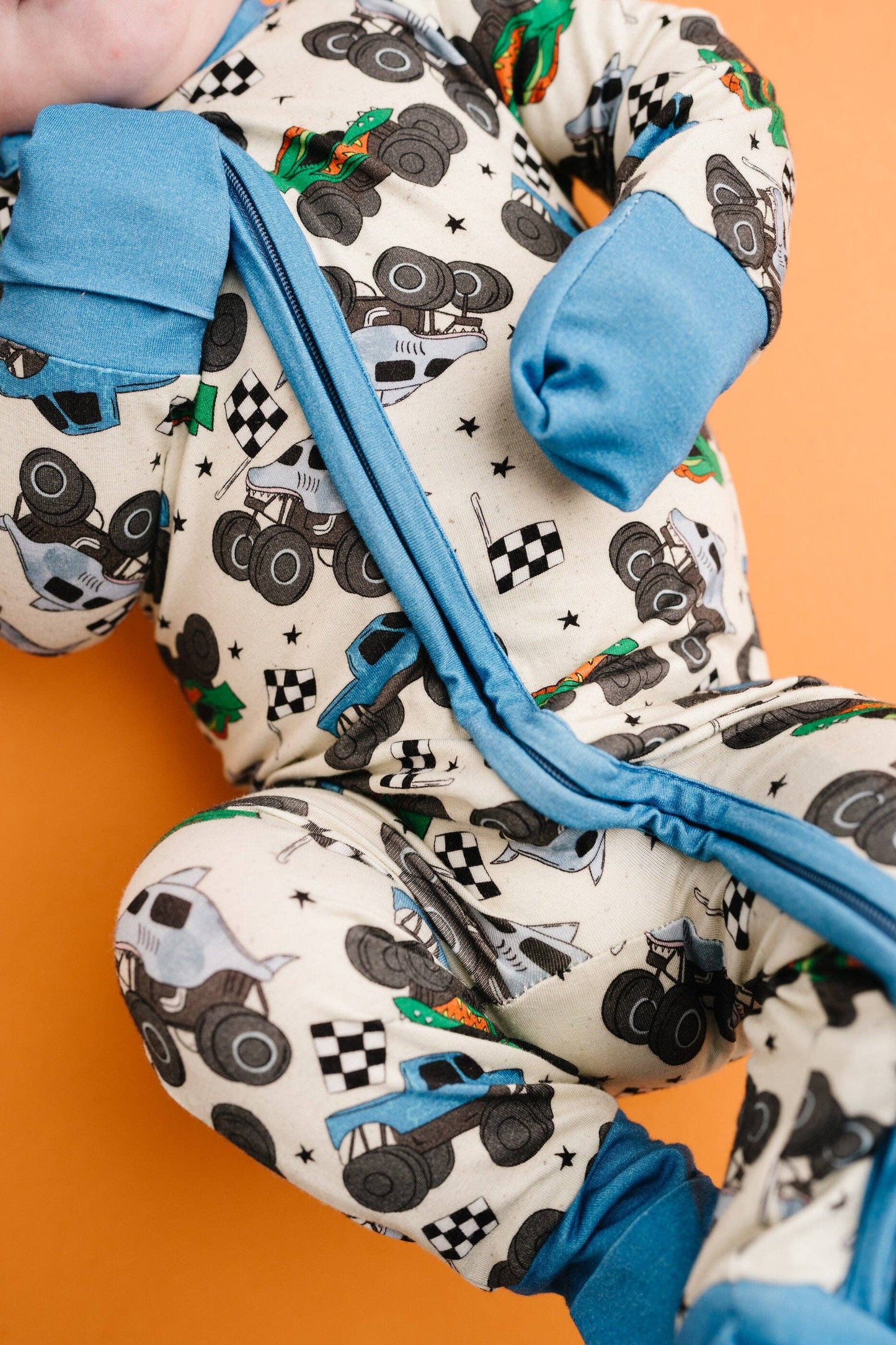 Monster Trucks Bamboo Sleeper Emerson+Ivory