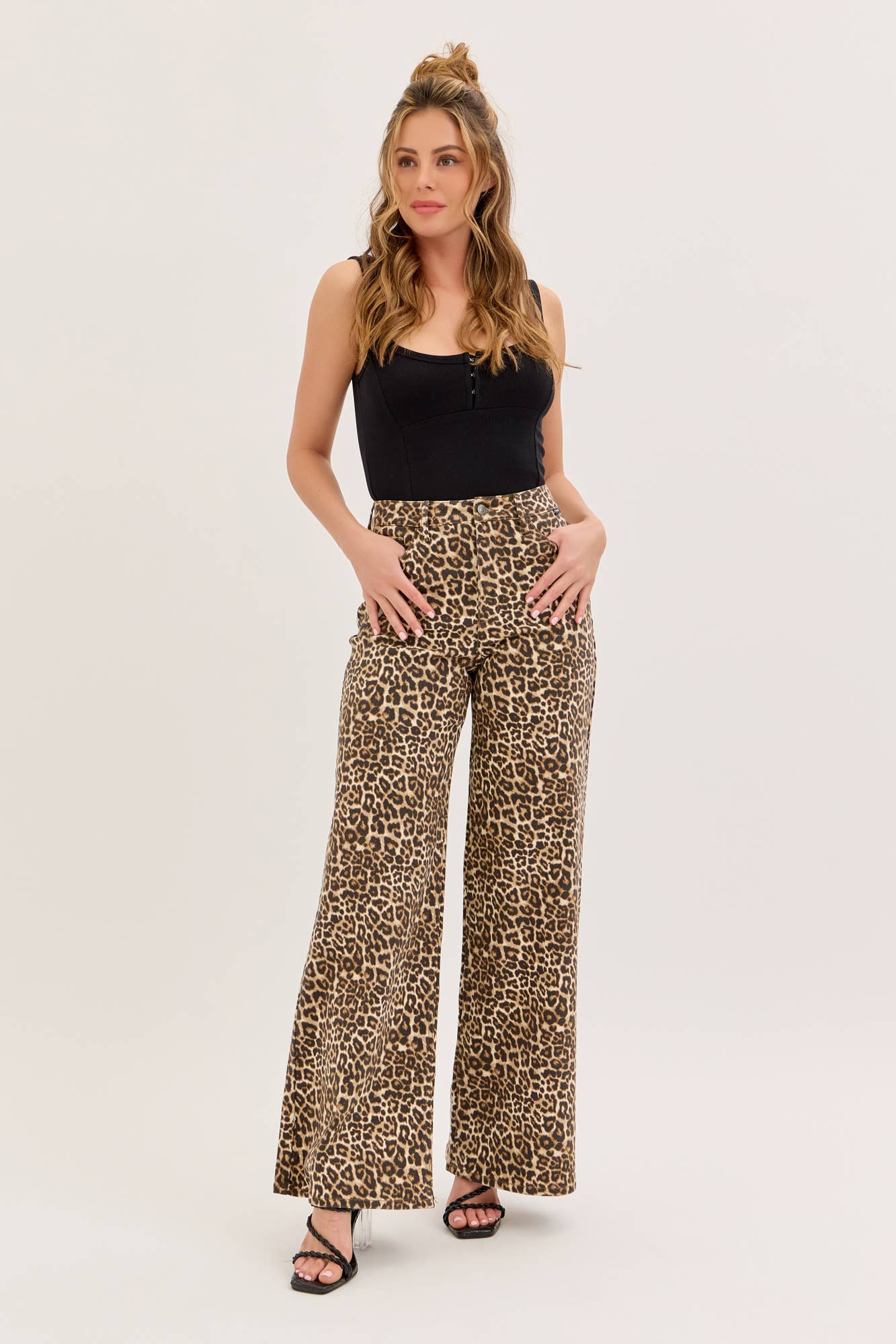 Cello Leopard High Rise Wide Leg - 926 West