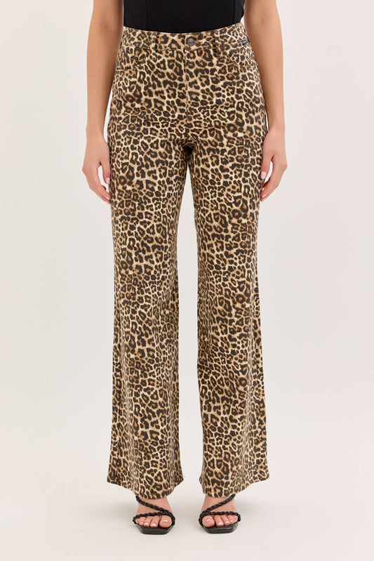 Cello Leopard High Rise Wide Leg - 926 West