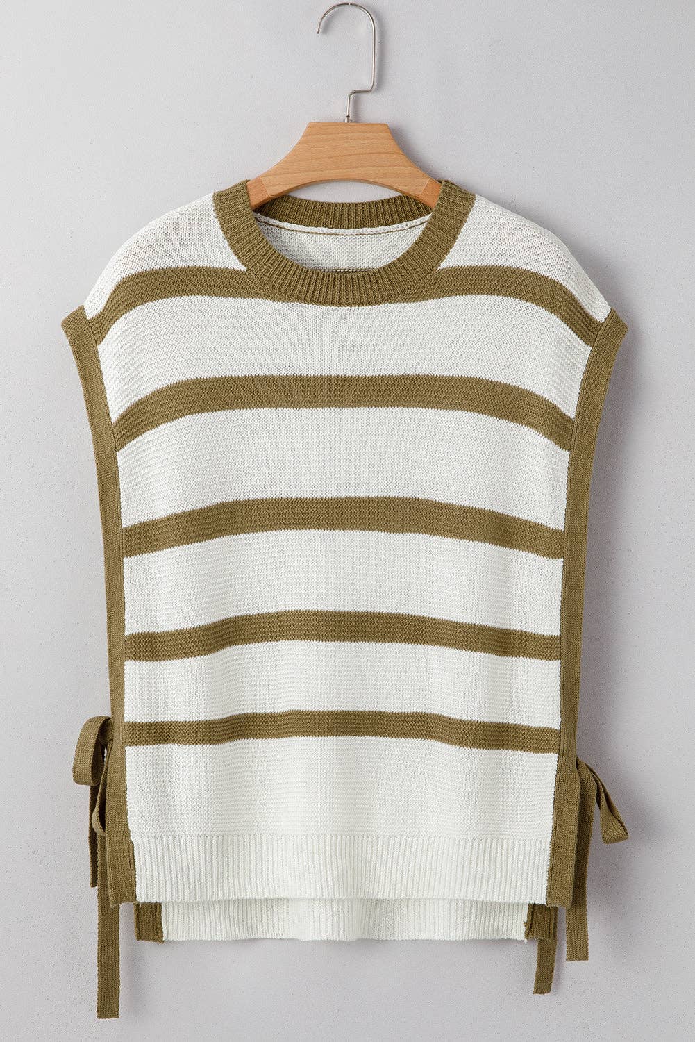 FINAL SALE- Stripe Tie Side Summer Sweater Top