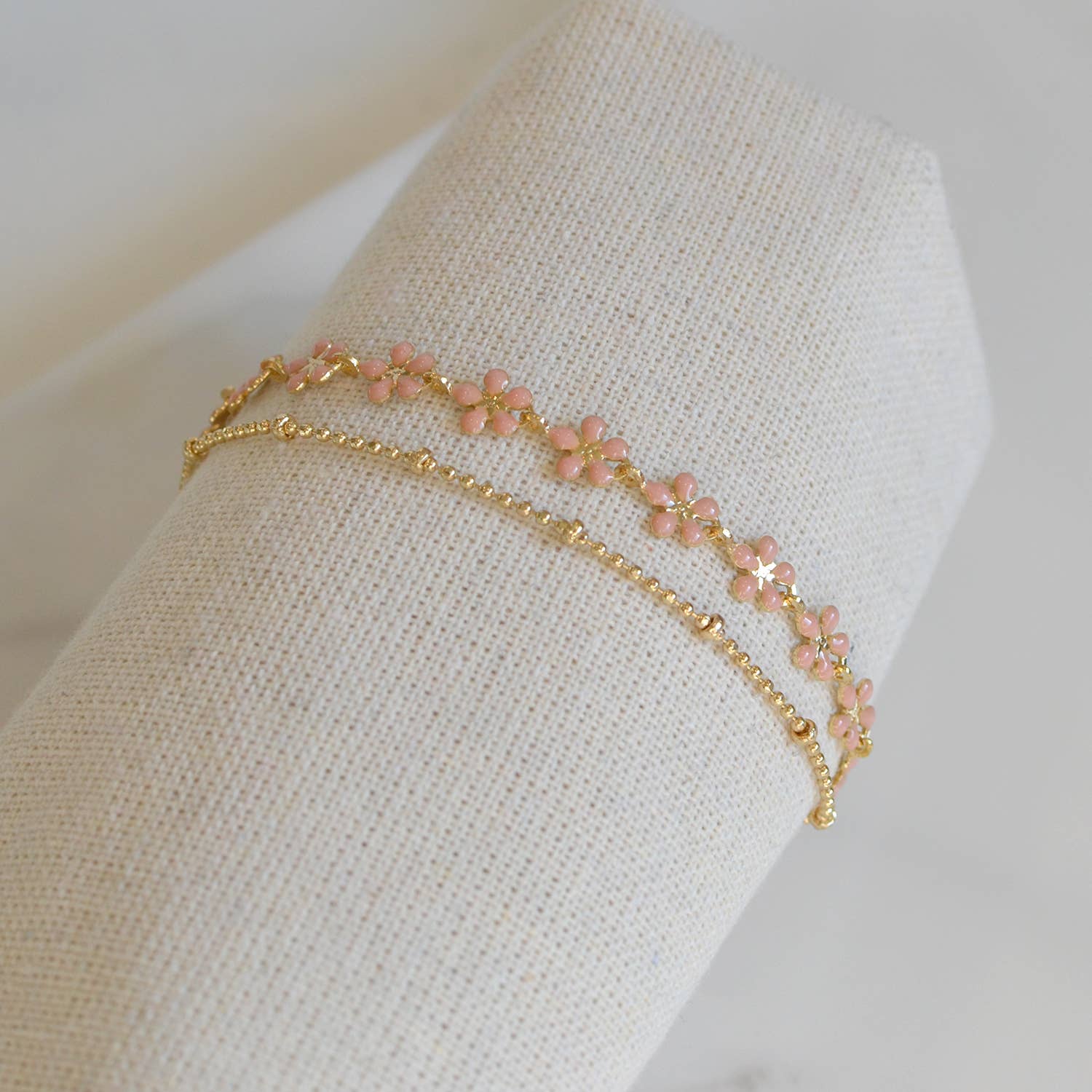 Color Epoxy Enamel Flower Adjustable Chain Bracelets - 926 West