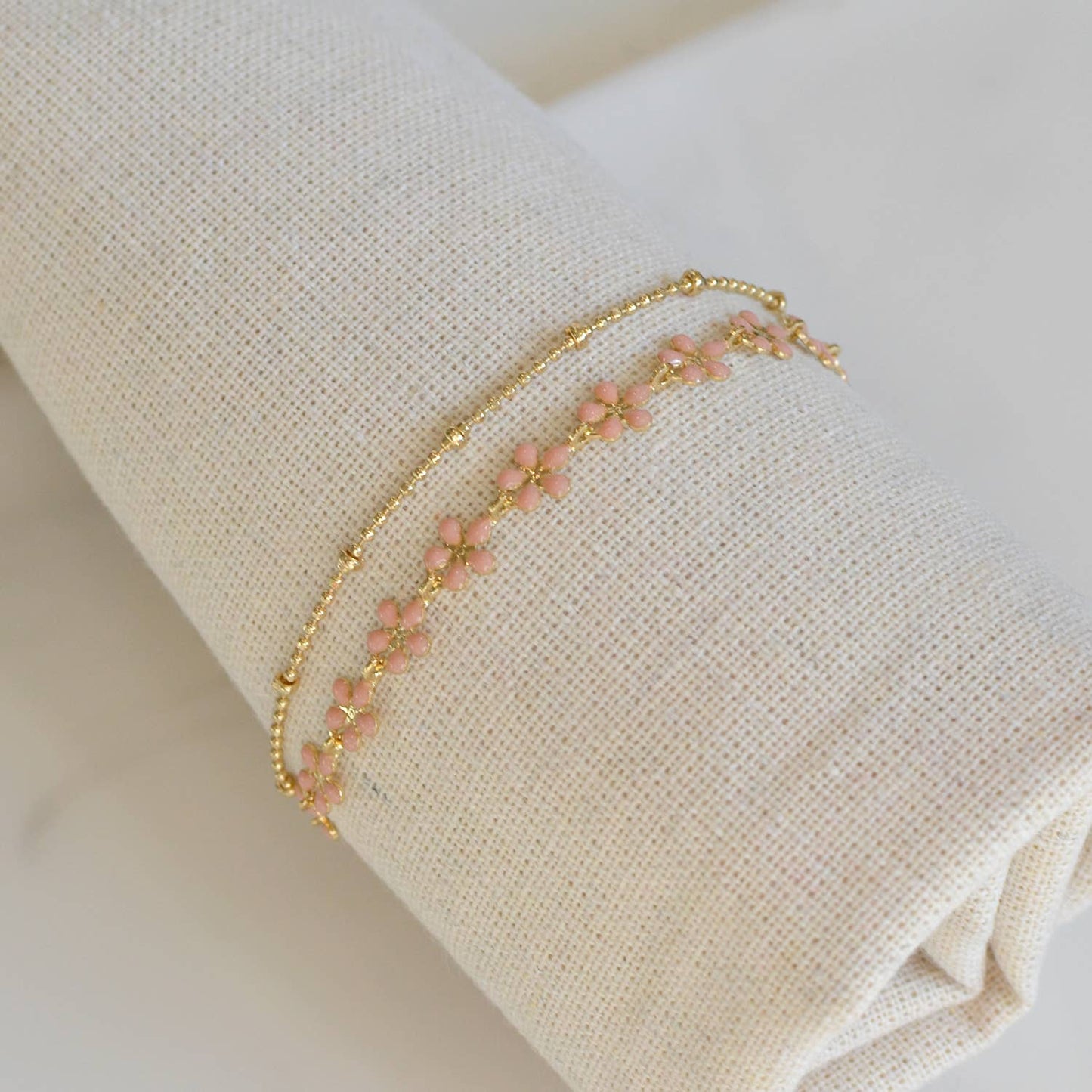 Color Epoxy Enamel Flower Adjustable Chain Bracelets - 926 West