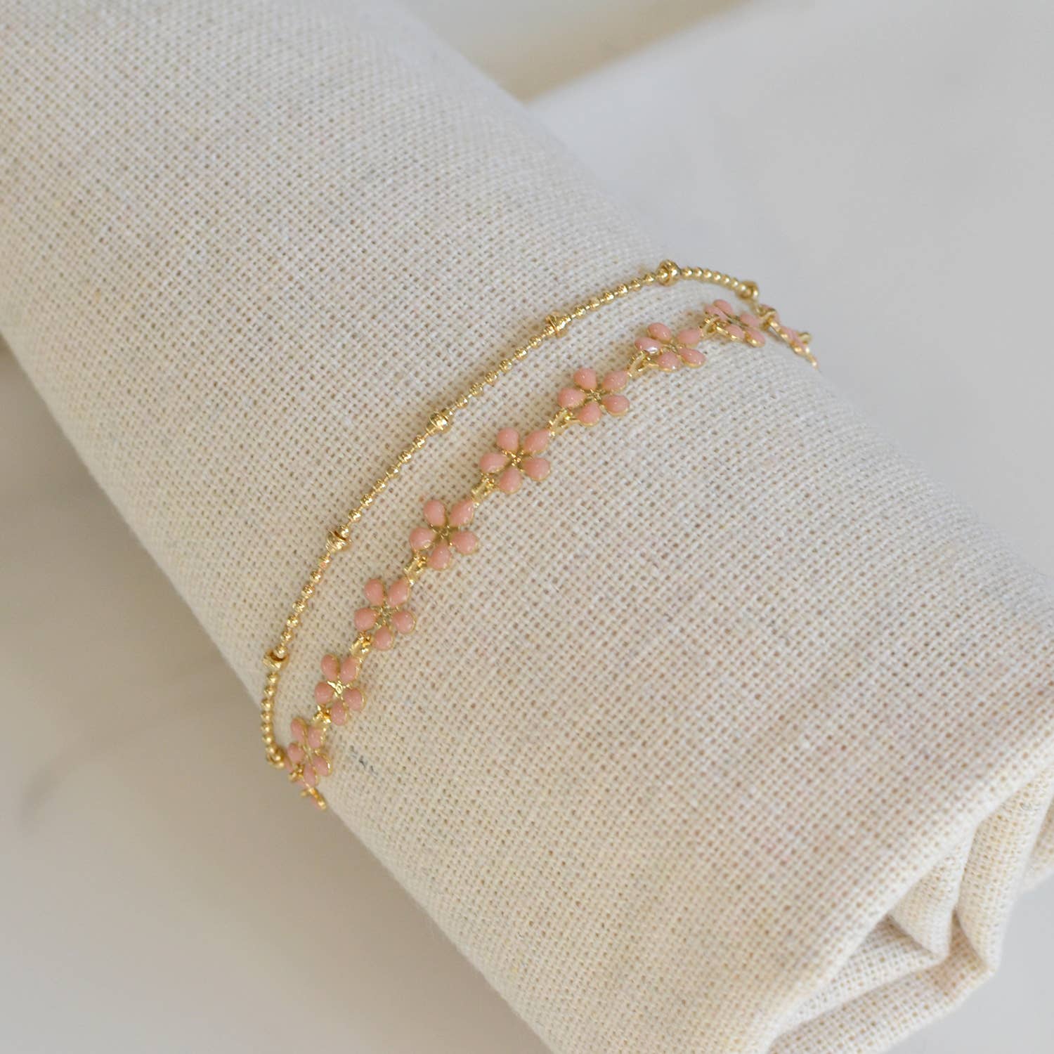 Color Epoxy Enamel Flower Adjustable Chain Bracelets - 926 West