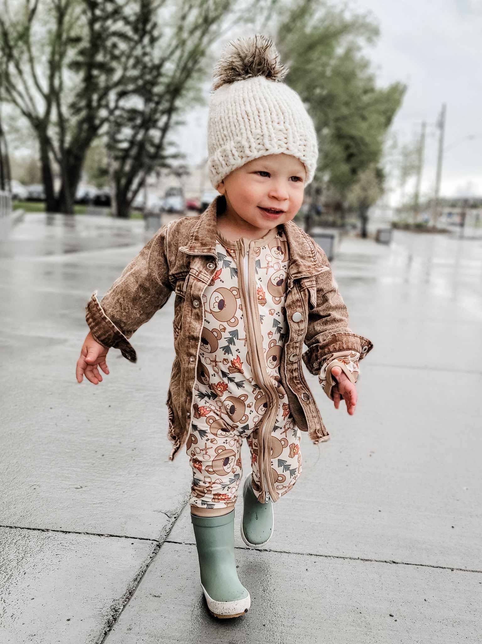 Sleeper Smore Bear Camping Emerson+Ivory