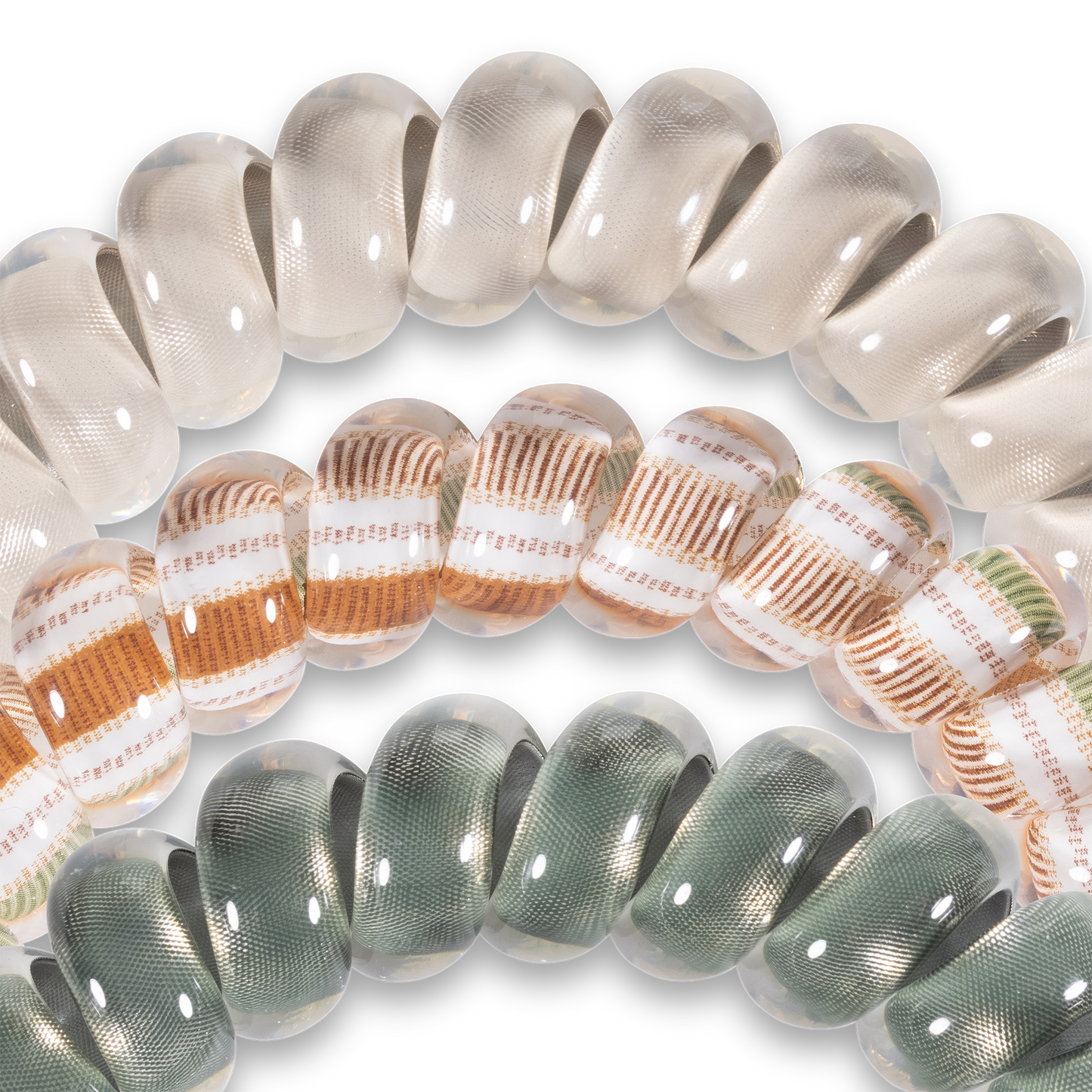 Spiral Hair Coils | Large | Eucalyptus Hair Ties TELETIES