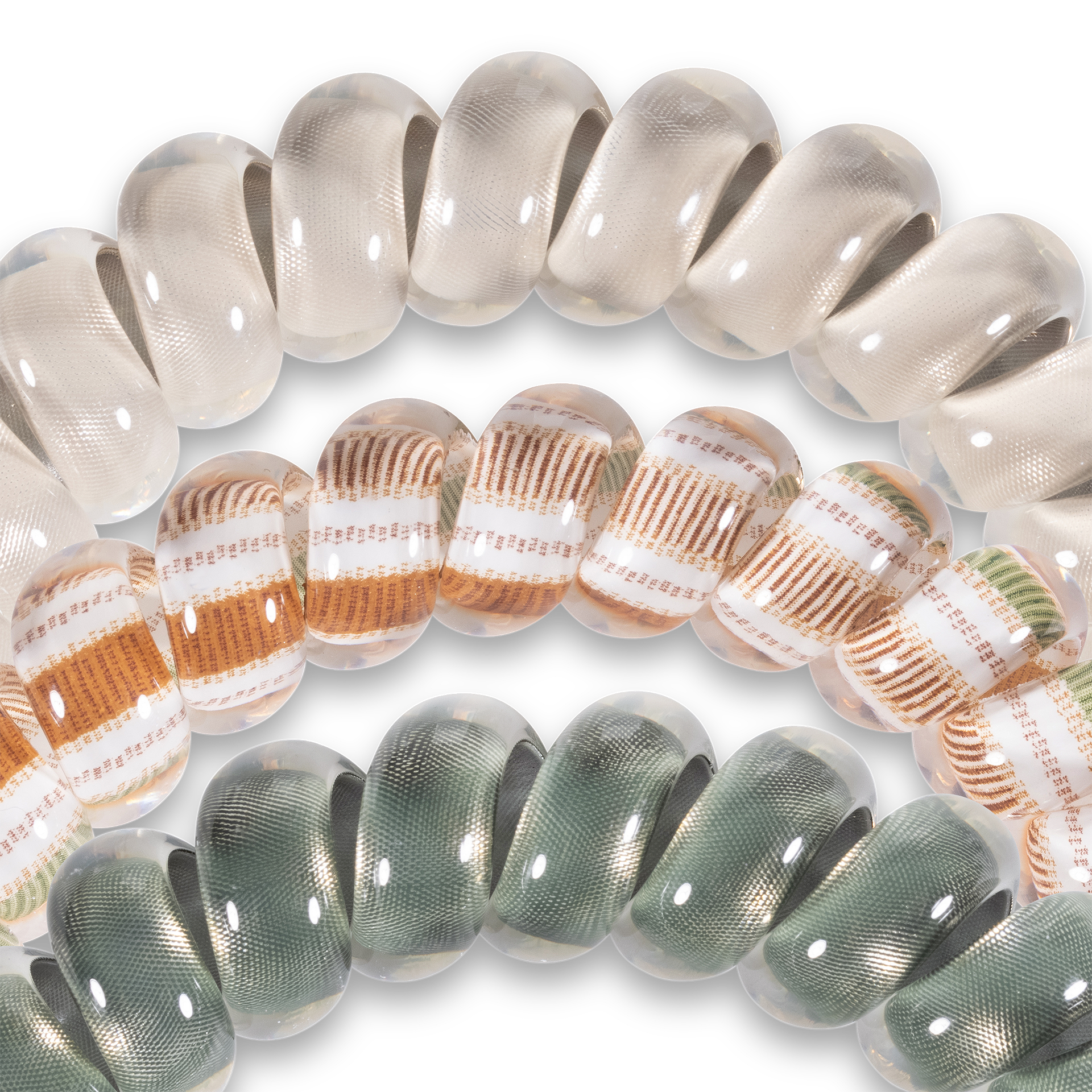 Spiral Hair Coils | Large | Eucalyptus Hair Ties TELETIES