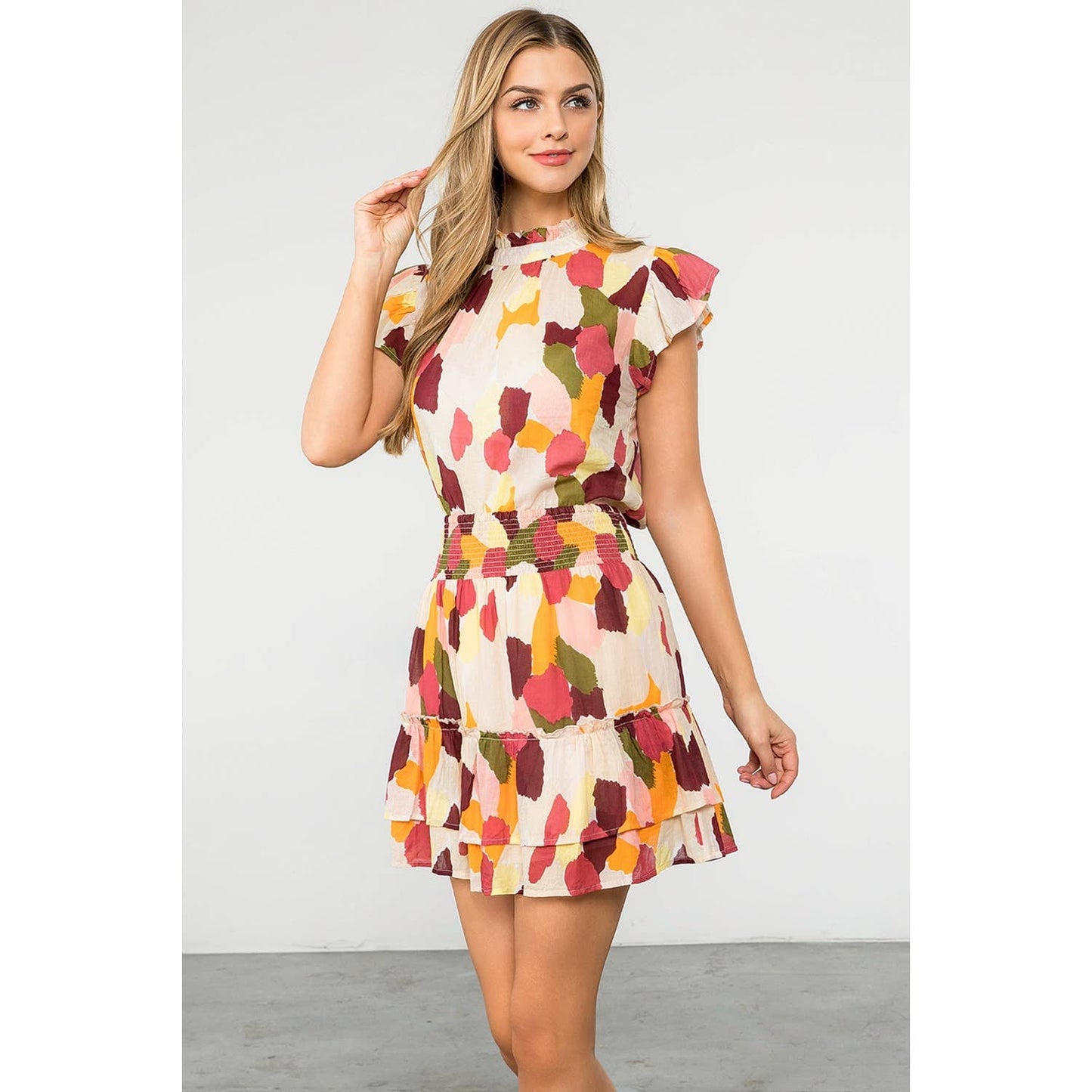 Spotted Multicolor Print Top ONLY