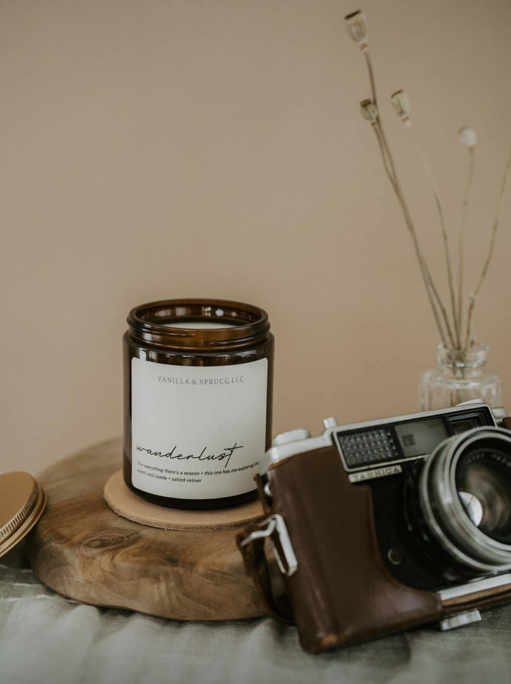 7 oz Candle - Wanderlust Vanilla and Spruce, LLC