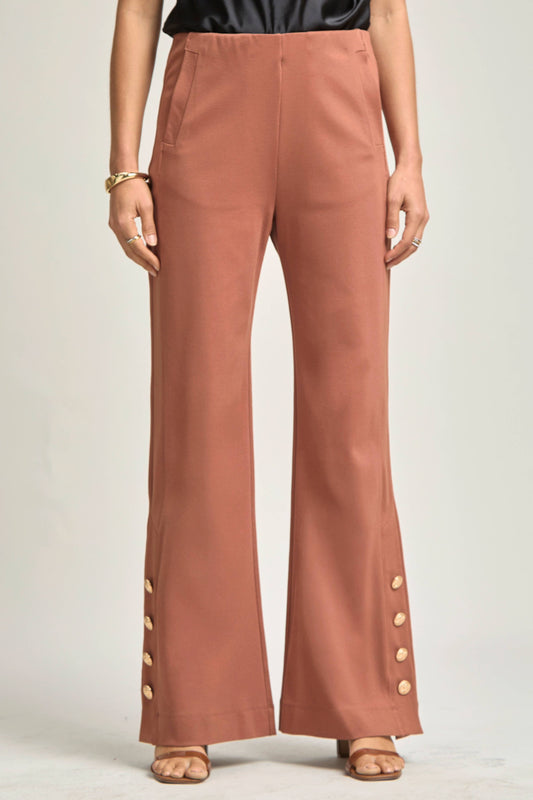 Magic Gala Button-Hem Pants Dear Scarlett