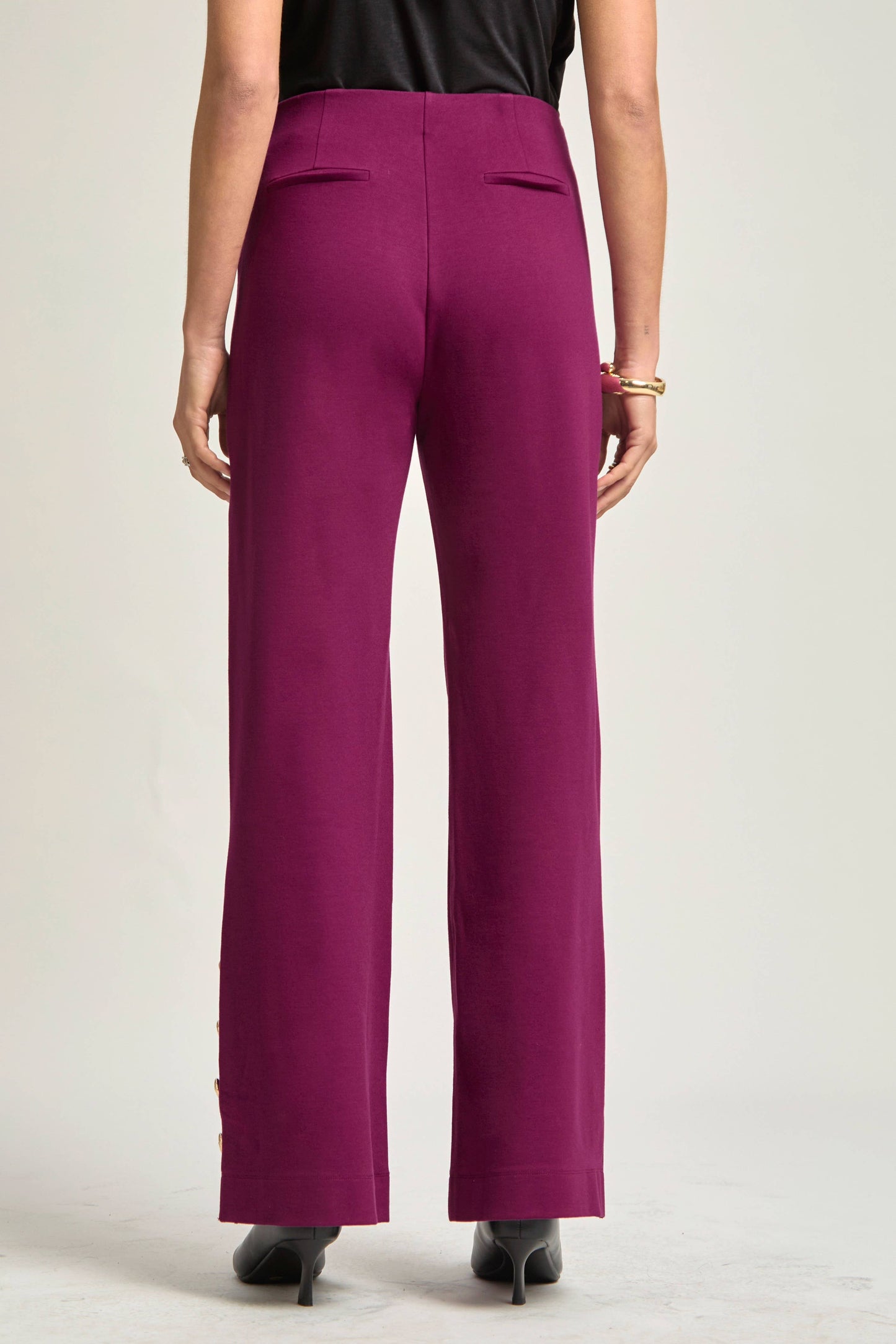 Magic Gala Button-Hem Pants Dear Scarlett