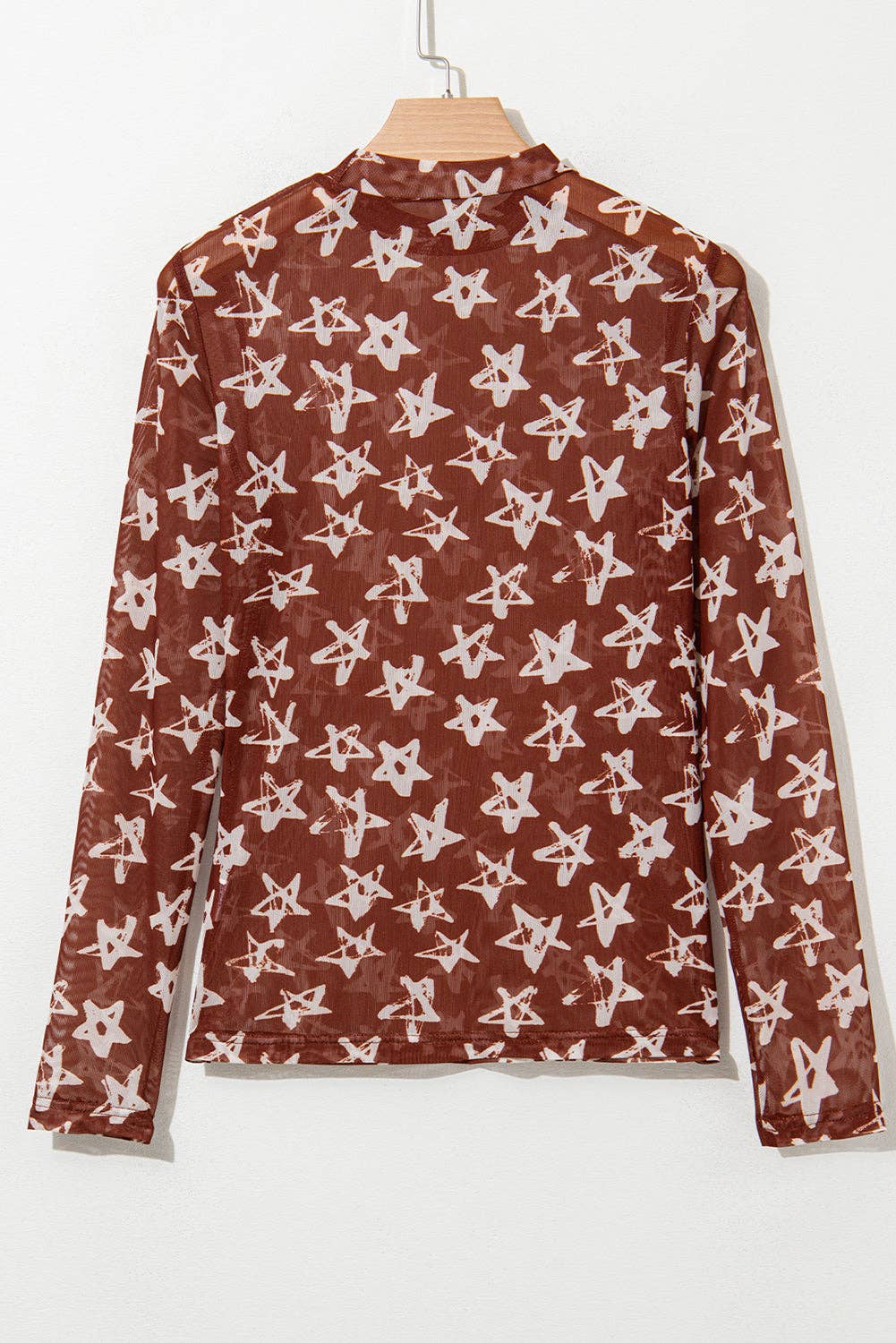 Star Mesh Long Sleeve Top LALA LOO