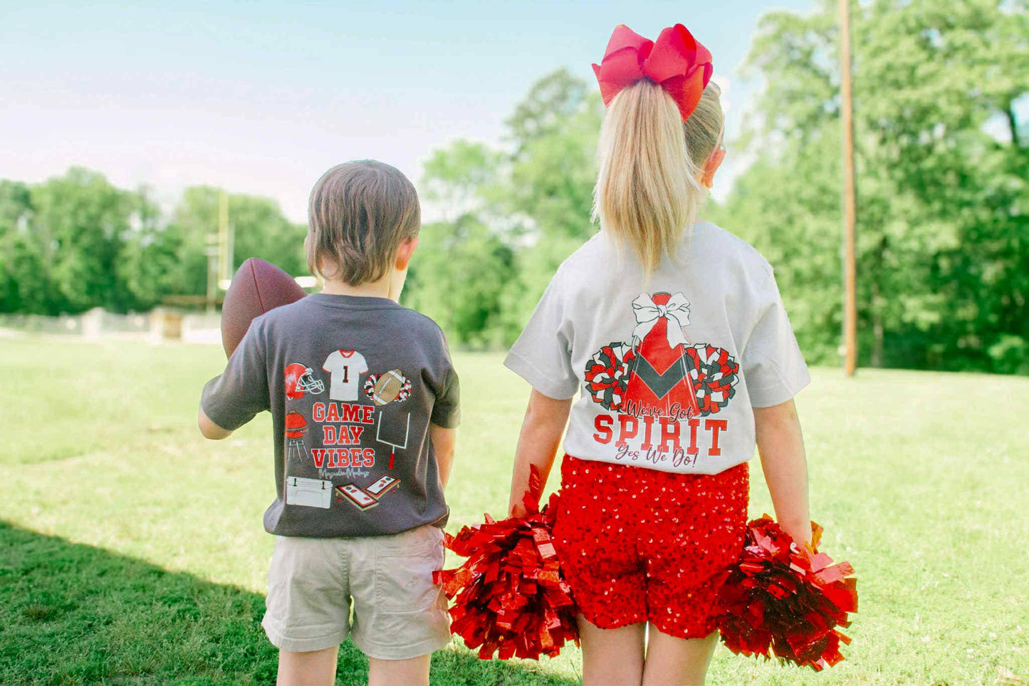 We've Got Spirit | Red + Black | Football Kid’s Tee Magnolia Mudbugs
