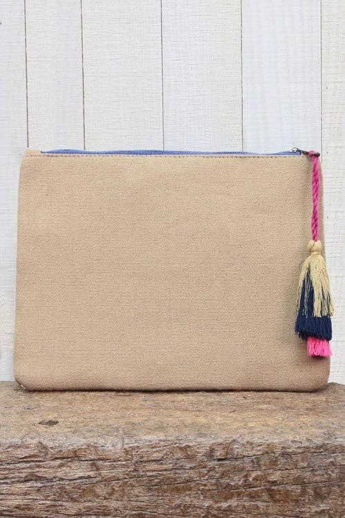Embroidered Clutch Bag